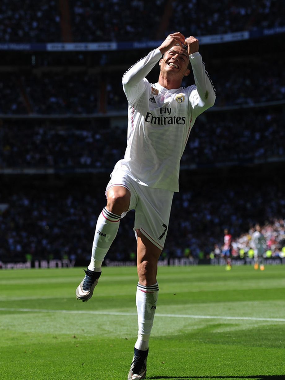 Cristiano Ronaldo Jumps Over Marcelo