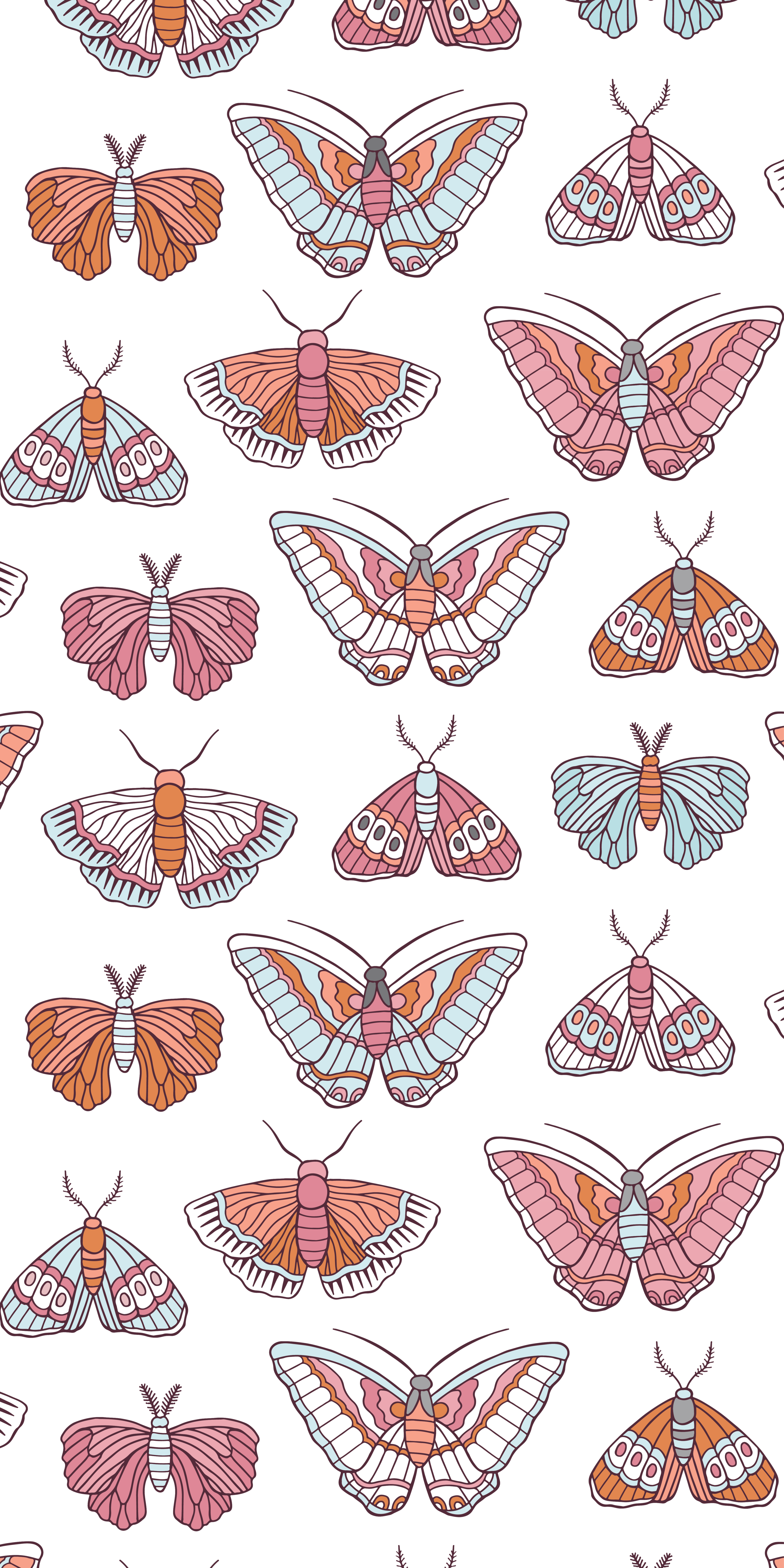 Butterfly #Pattern. #Casetify #iPhone #Art #Design #Drawing #Animals #Beautiful. Cute art, Animal drawings, Map art diy