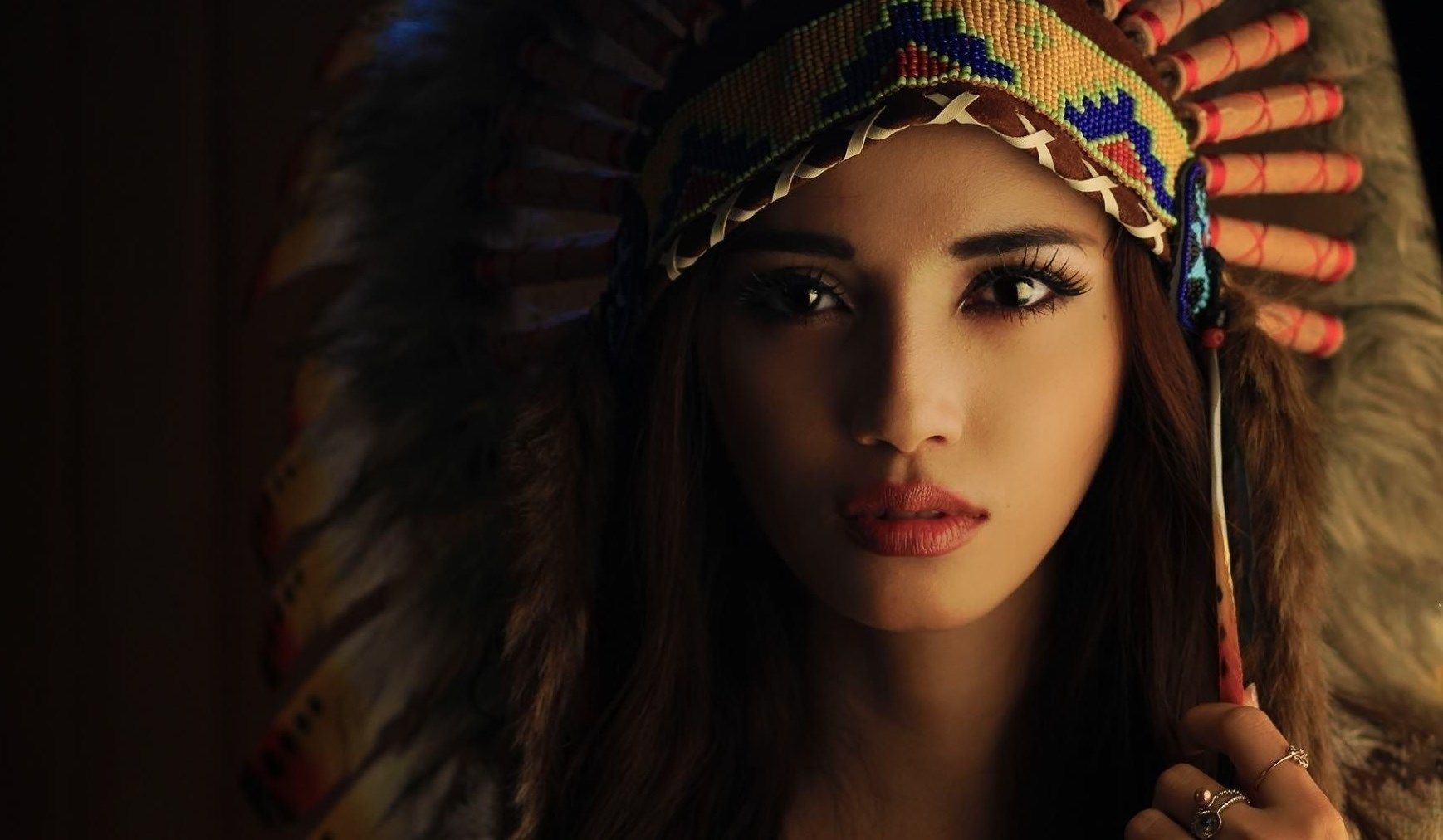 Beautiful Girls HD Desktop Wallpaper Native American Girl