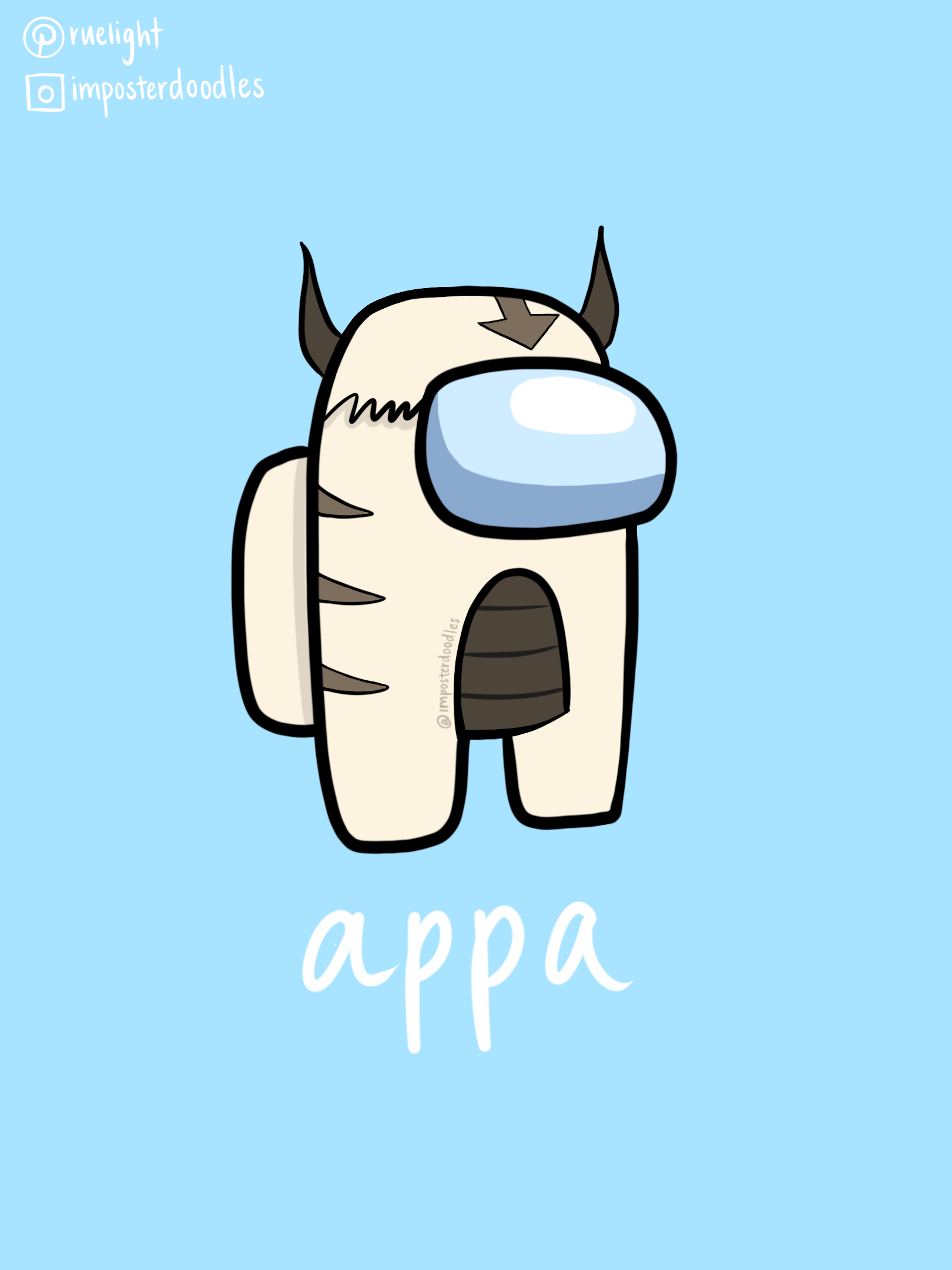 Aang & Appa x Among Us ' Sticker by ruelight. Avatar funny, Avatar zuko, Avatar picture