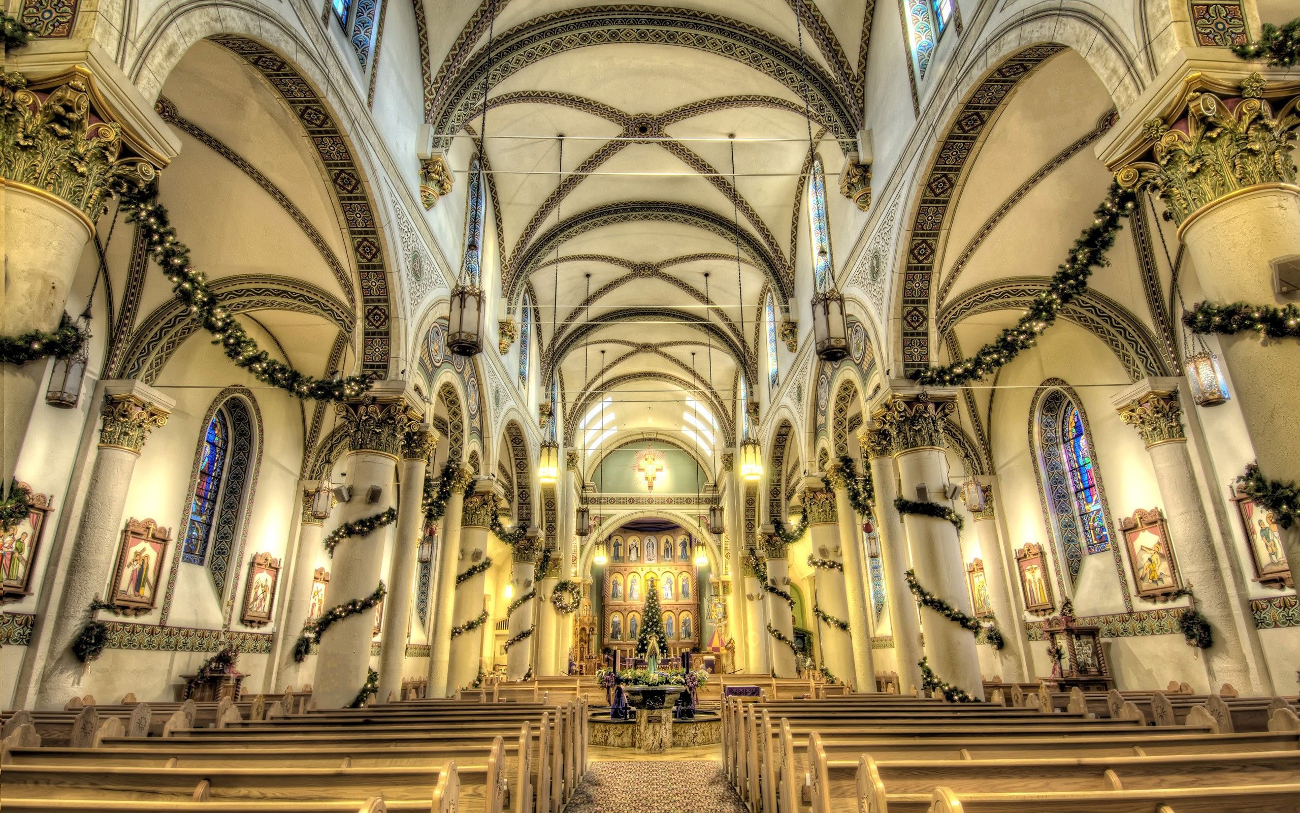 Church Cathedral Hdr (2560×1600). Christmas Place, Christmas In America, Vacation Gift