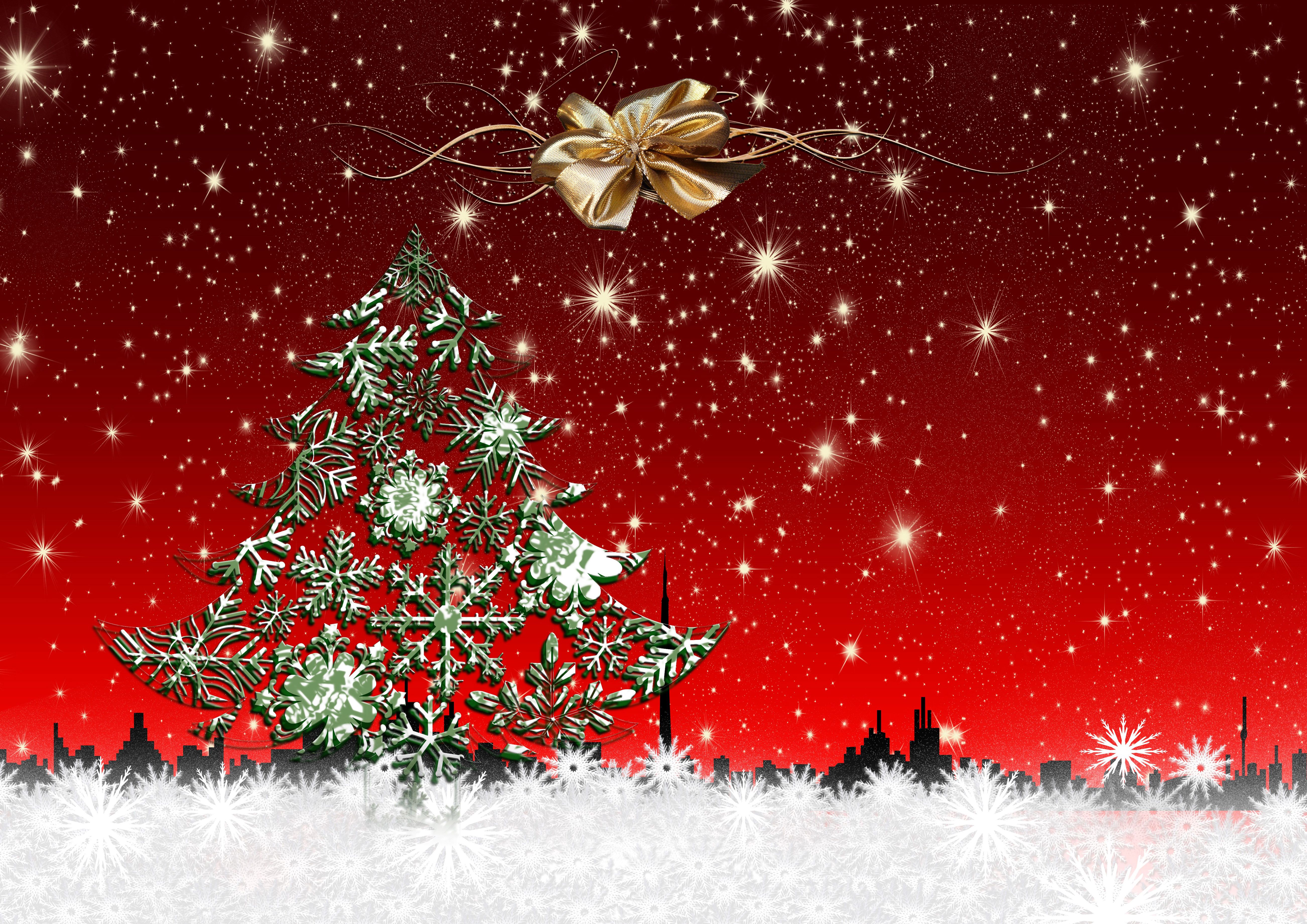 Stars at Xmas Background Image, Cards or Christmas Wallpaper