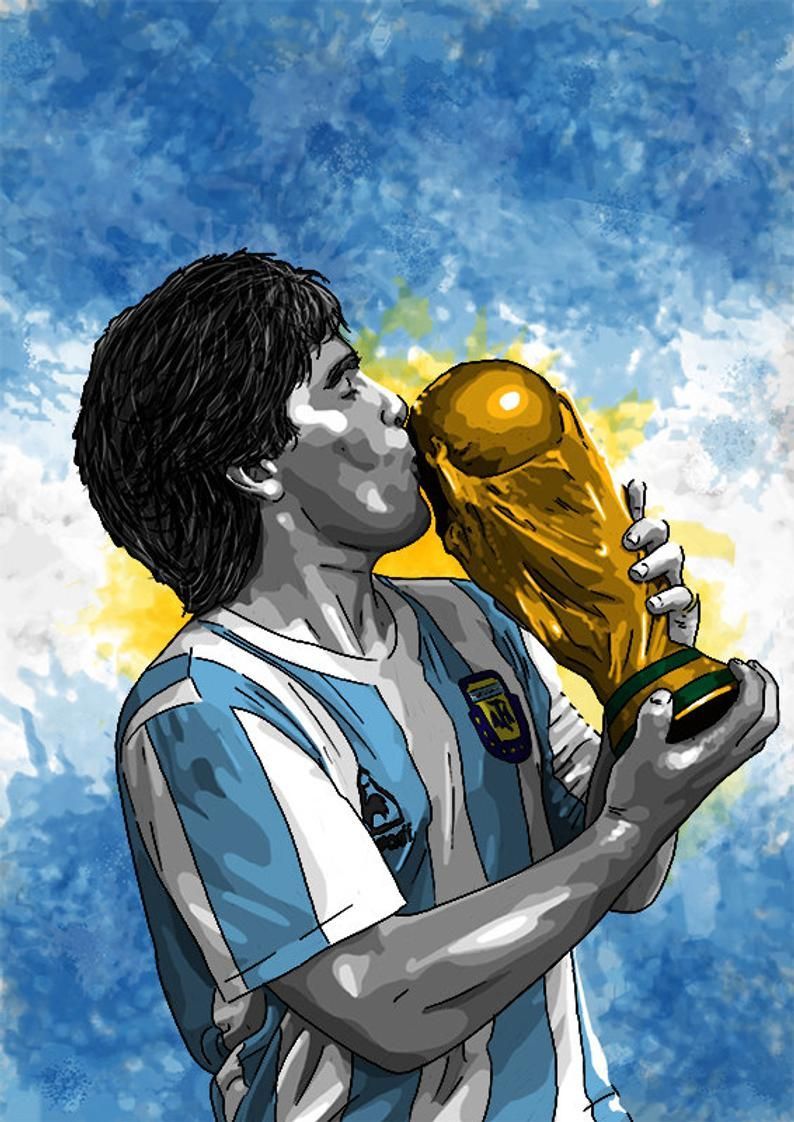 Maradona Art Wallpapers - Wallpaper Cave