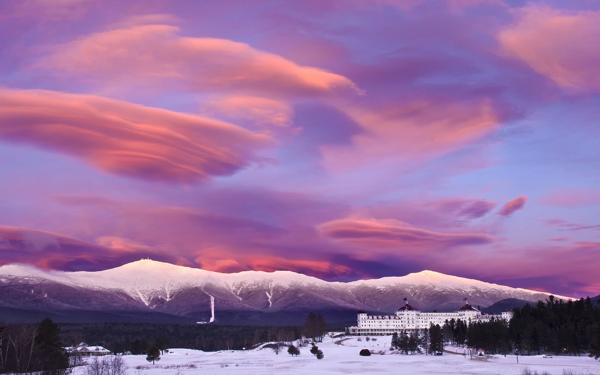 Purple Winter Sunset