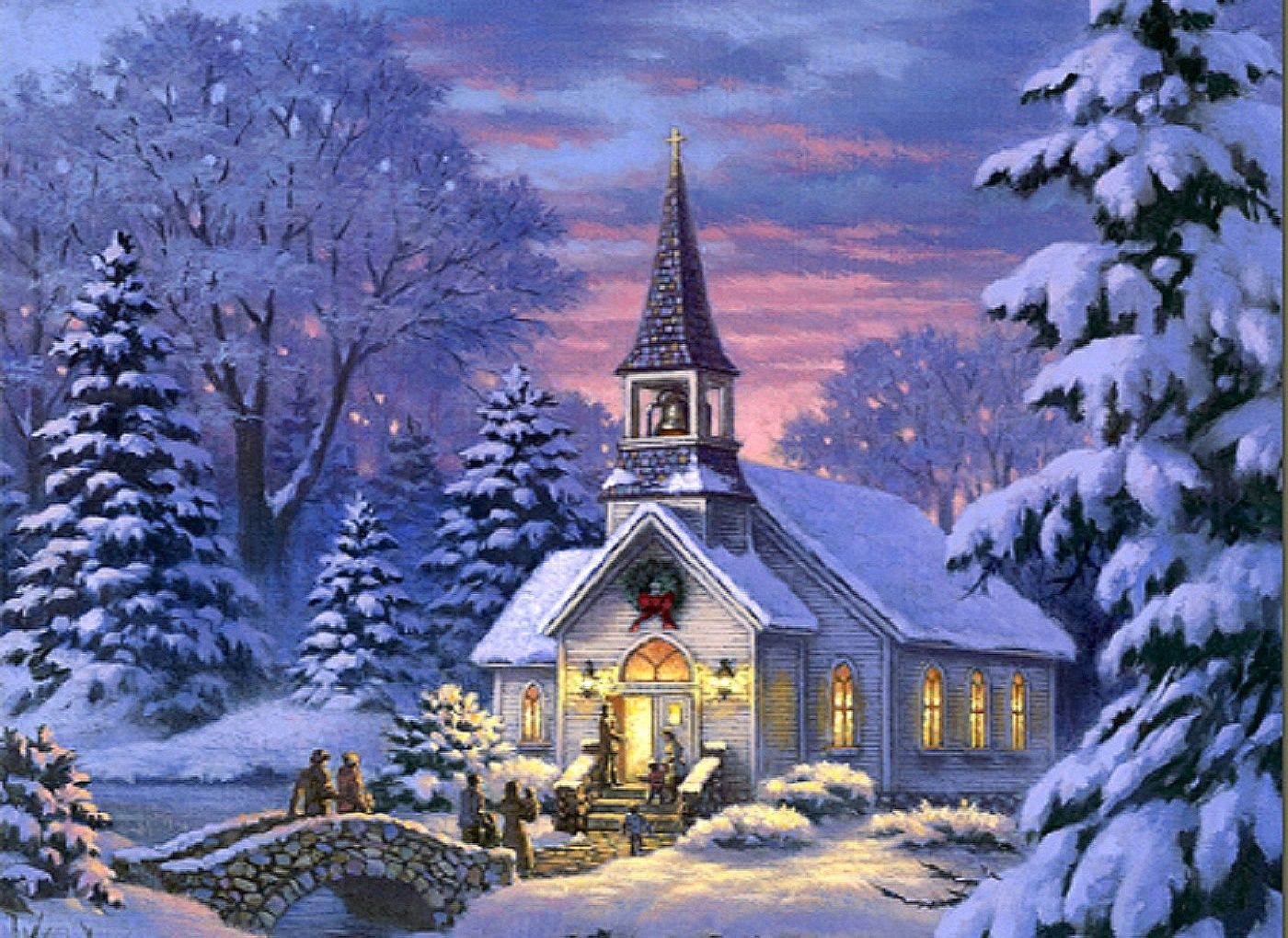 Christmas Cathedral Wallpapers - Wallpaper Cave