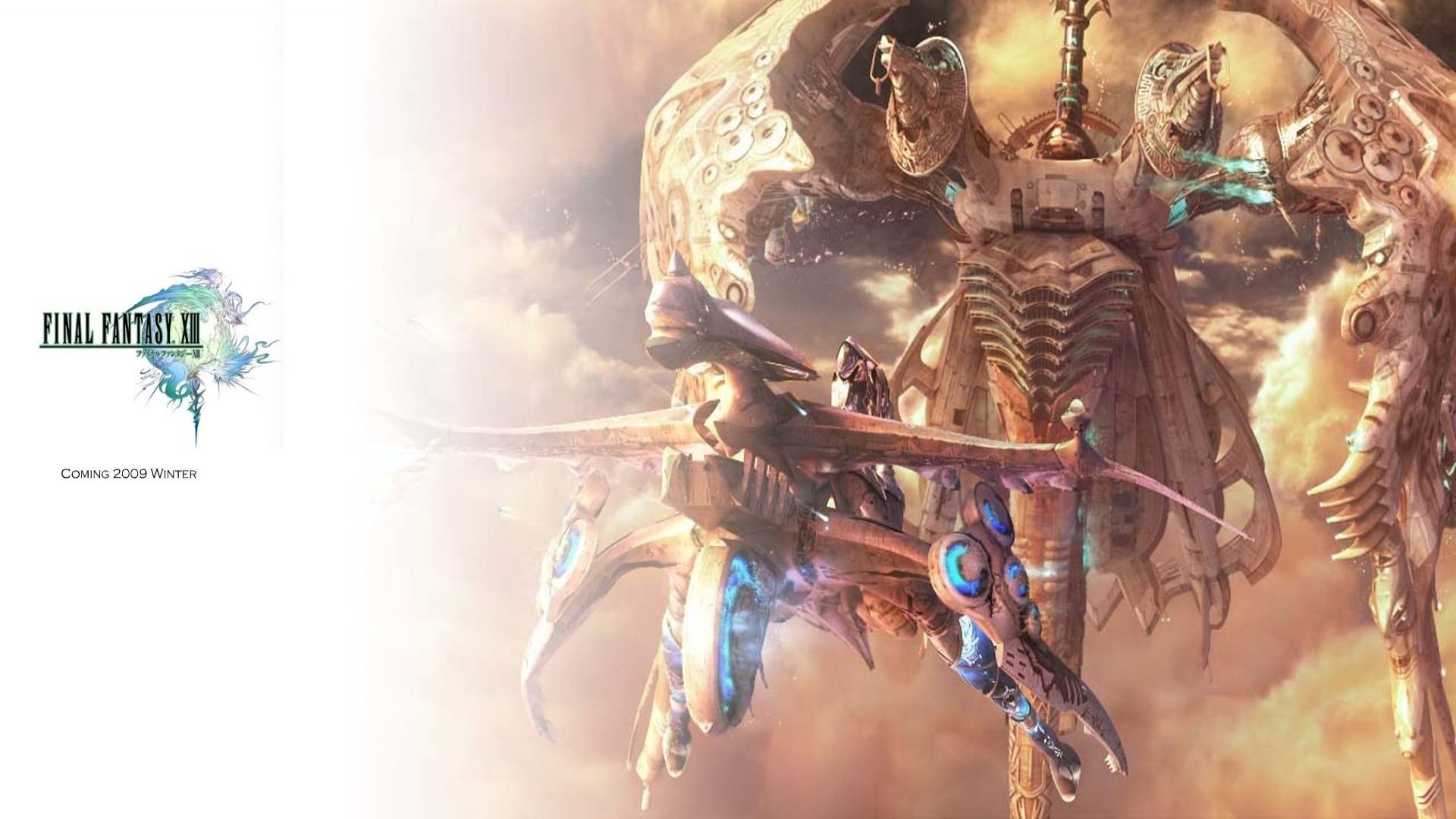 Download Wallpaper 1920x1080 final fantasy xiii, house, sky, clouds Full HD 1080p HD Background