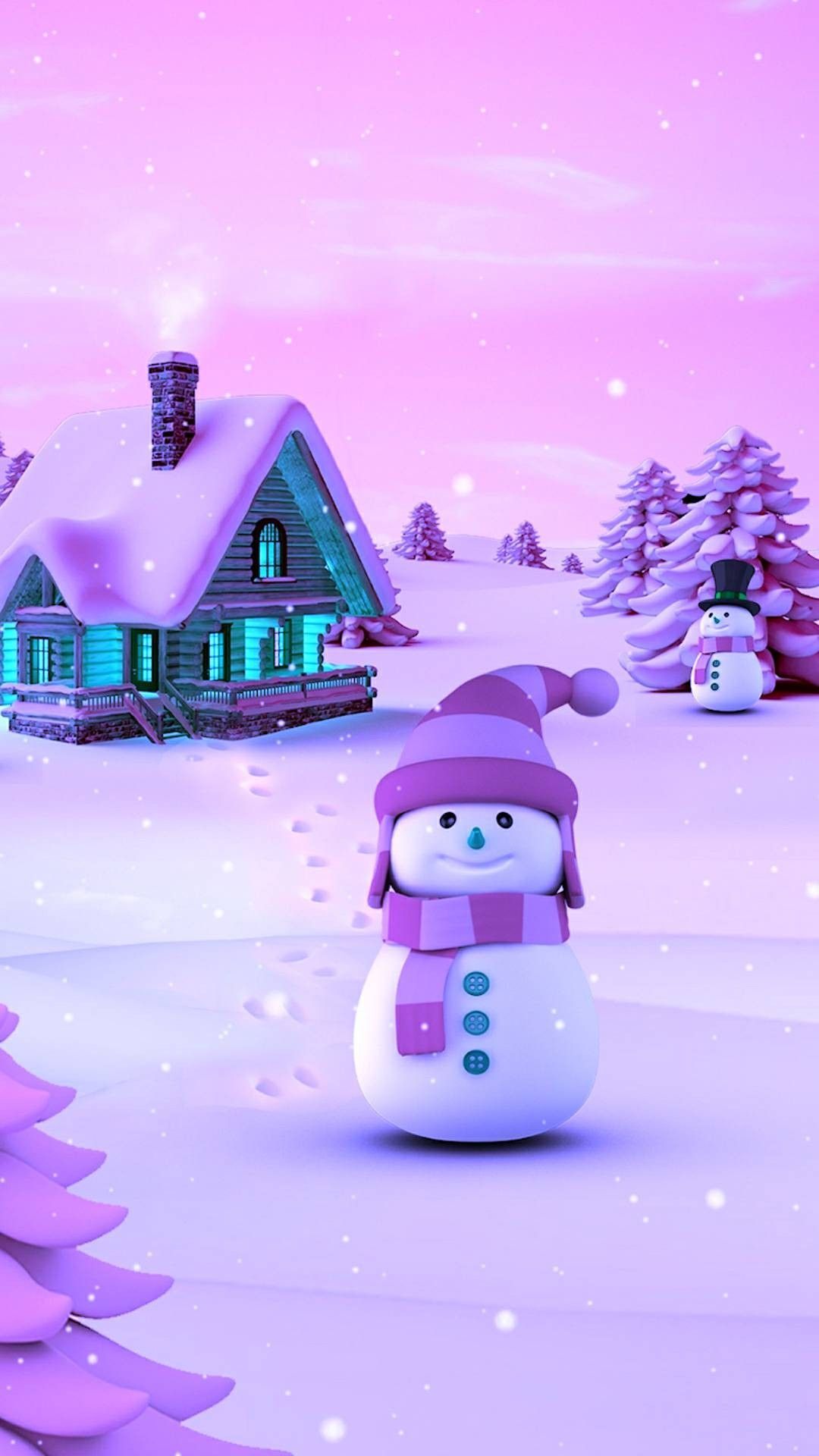 Purple snowman. Wallpaper iphone christmas, Christmas wallpaper, Christmas phone wallpaper