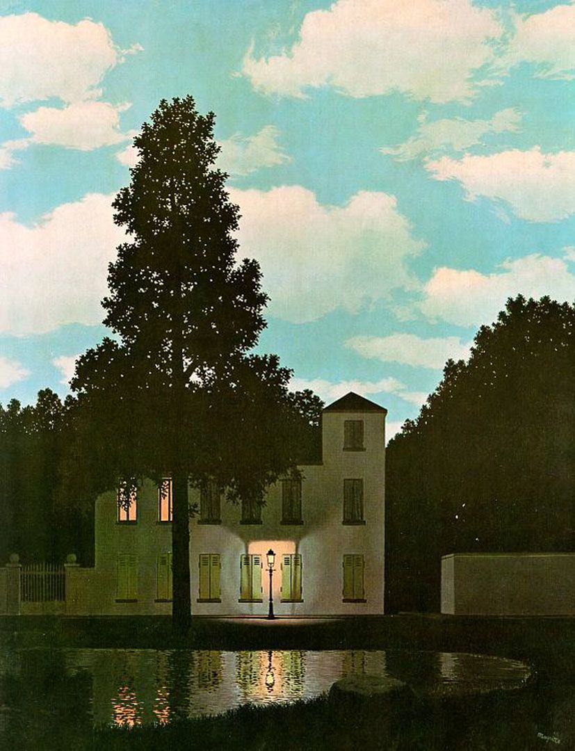The Empire Of Light 1954 surrealist rene magritte art wallpaper