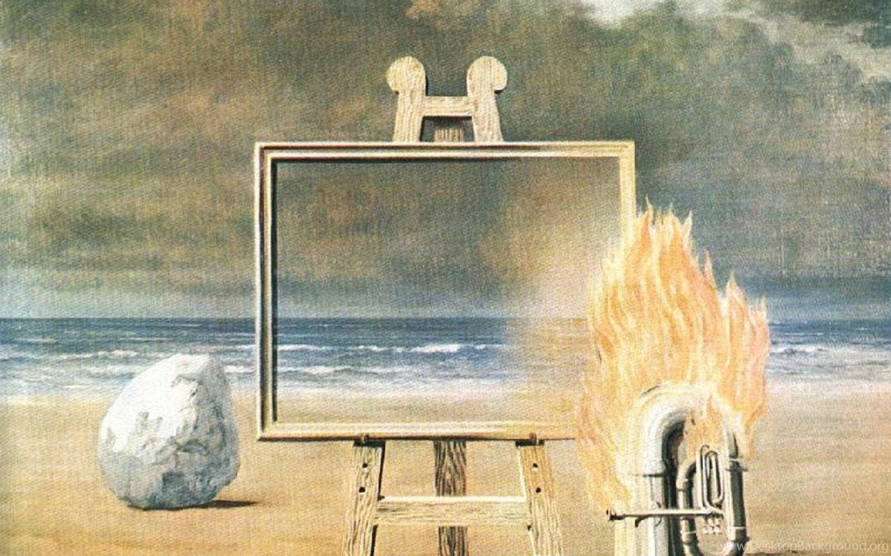 Fair Captive Surrealist Rene Magritte Art Wallpaper Picture Desktop Background