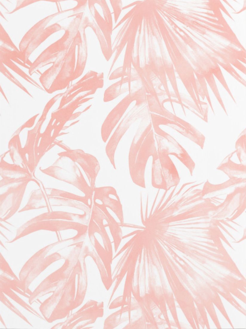 Pink Tropical Palm Leaves By Simple Luxe. Palm leaf wallpaper, Palm wallpaper, Leaves wallpaper iphone