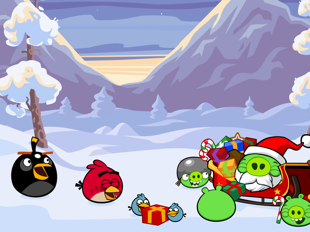 Angry Birds Christmas Wallpaper DARIAJAGIELO