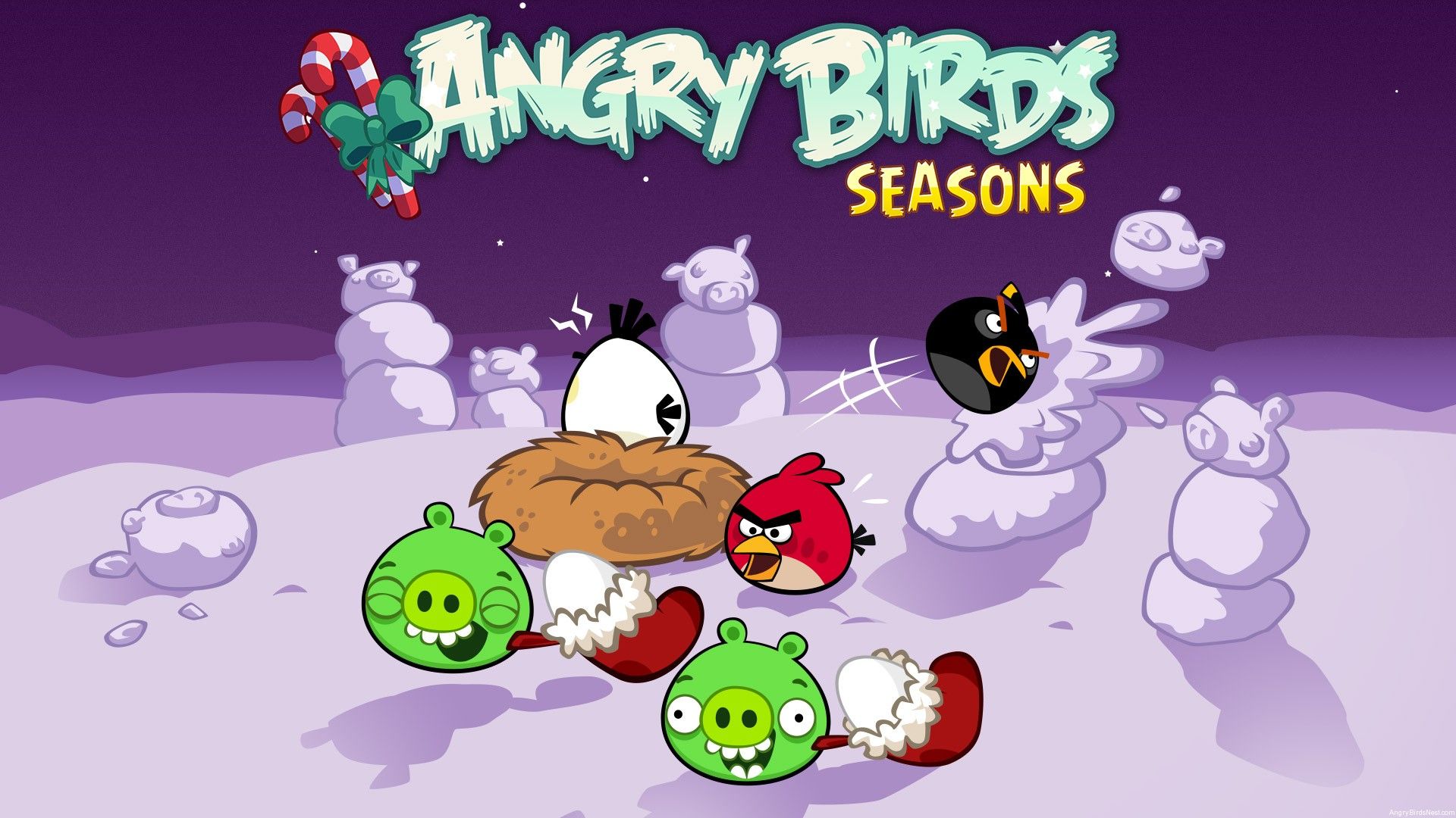 Angry Birds Seasons Winter Wonderham Exclusive Details & Wallpaper