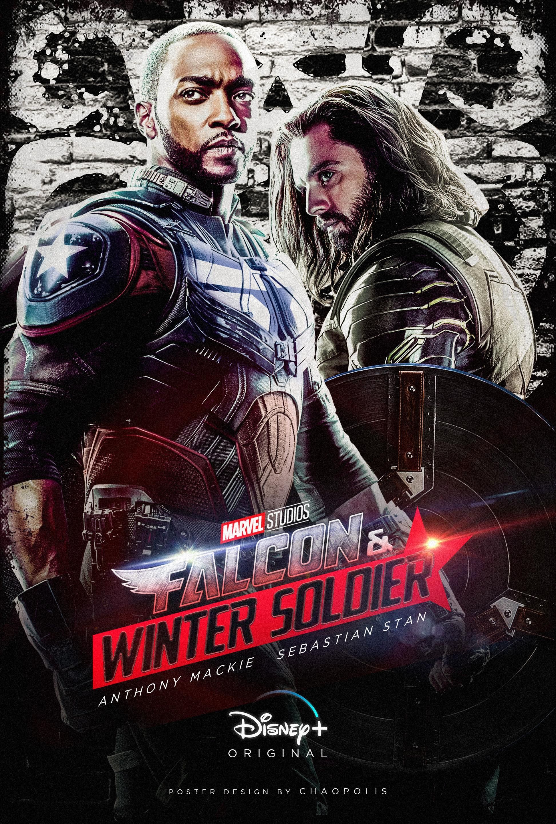 Falcon & Winter Soldier Disney Poster (Fan Design) <<< MAKE THIS HAPPEN MARVEL. Falcon marvel, Winter soldier, Marvel superheroes