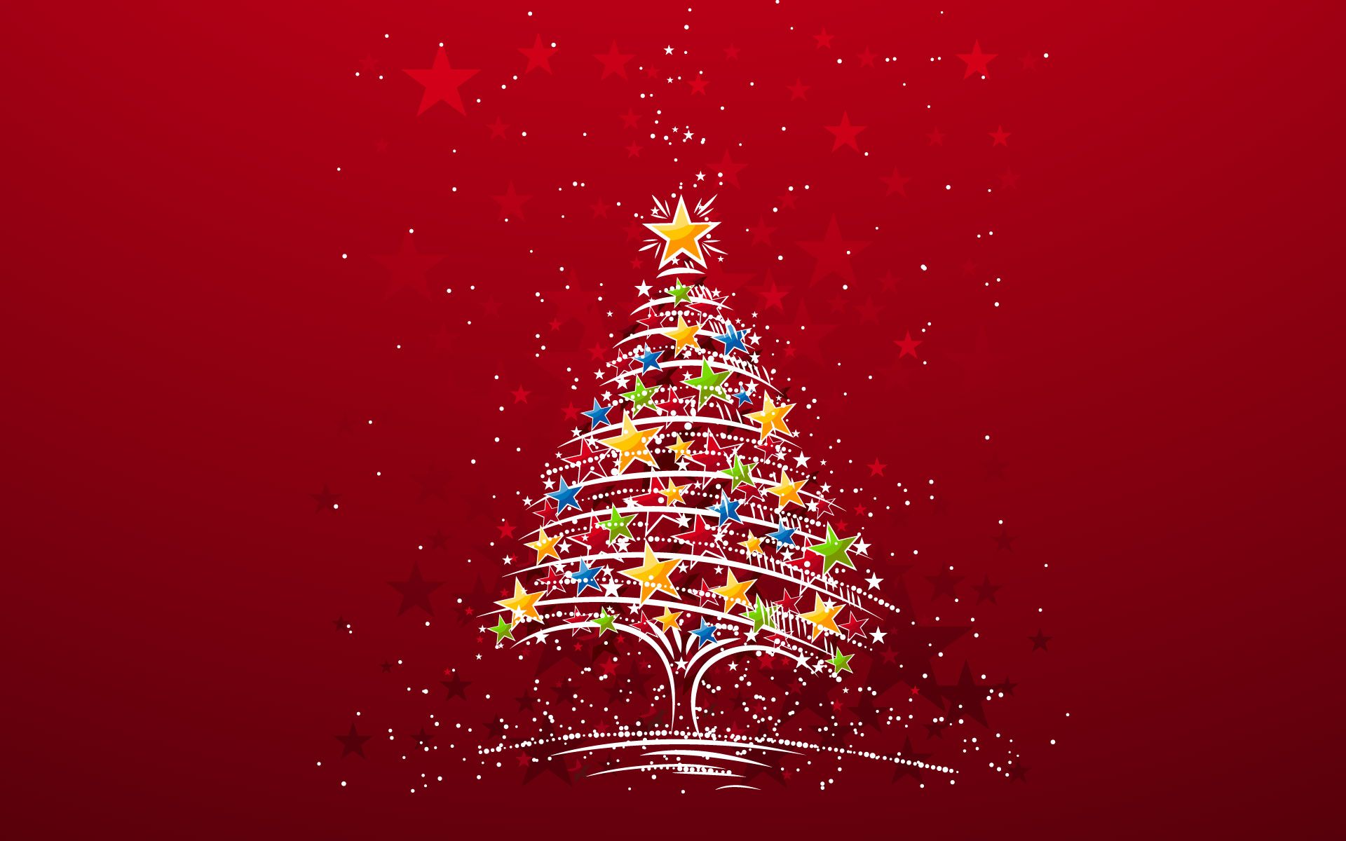 Colorful Christmas Tree, High Definition, High Quality, Widescreen