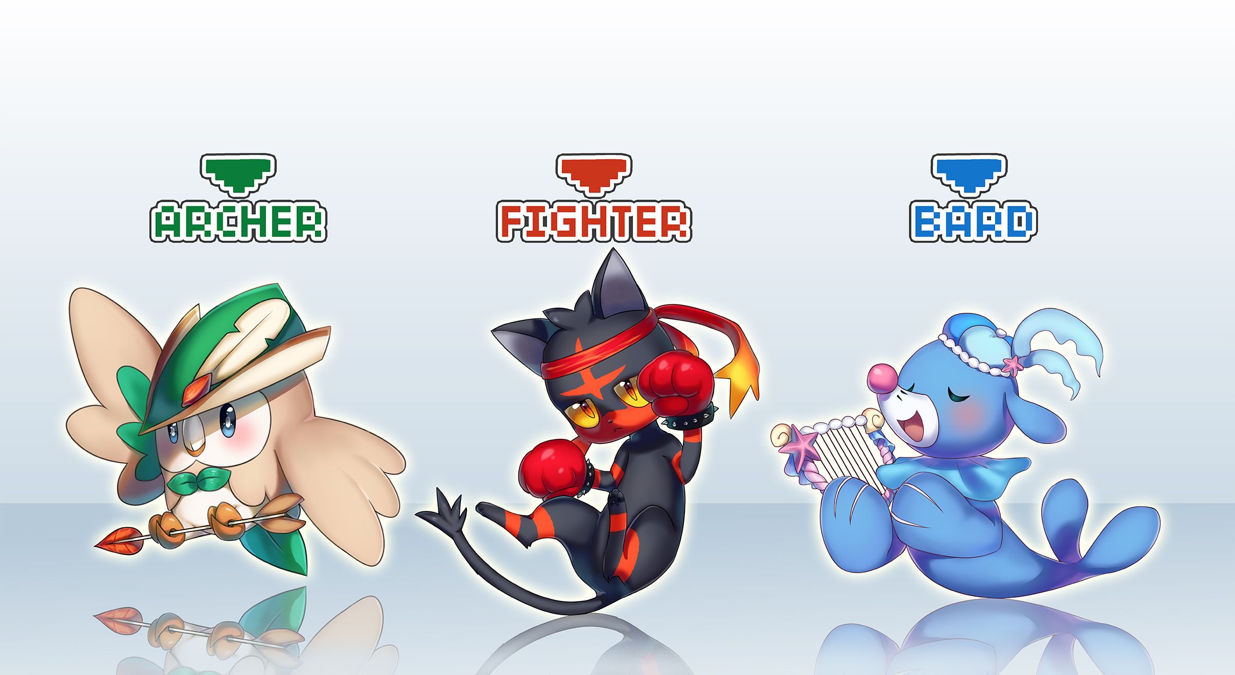 Starter Pokémon, Wallpaper Anime Image Board