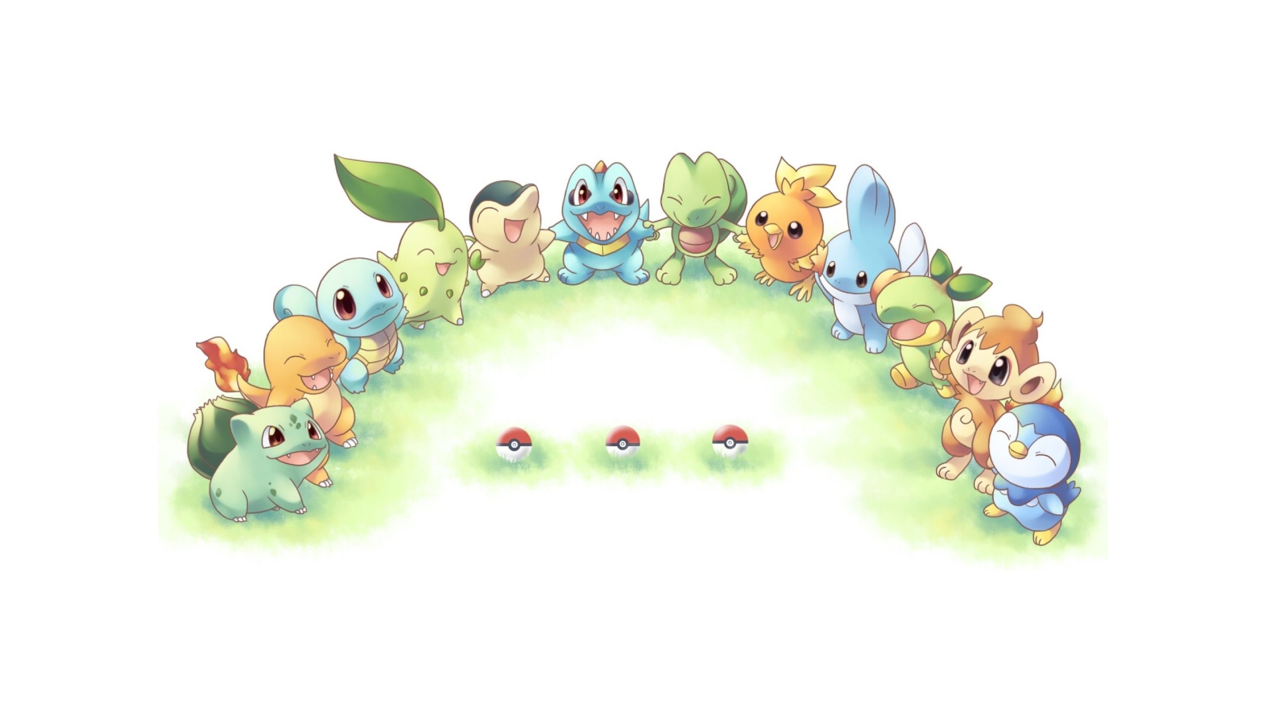 Pokemon Starters wallpaper. Cute pokemon wallpaper, Cute pokemon, Pokemon background