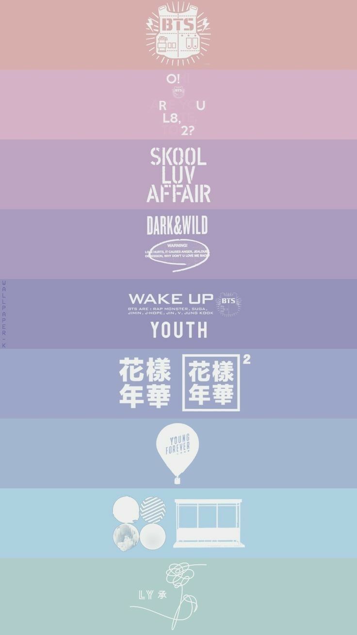 BTS wallpaper albums names lockscreen. Bts wallpaper, Bts wallpaper lyrics, Bts lyric