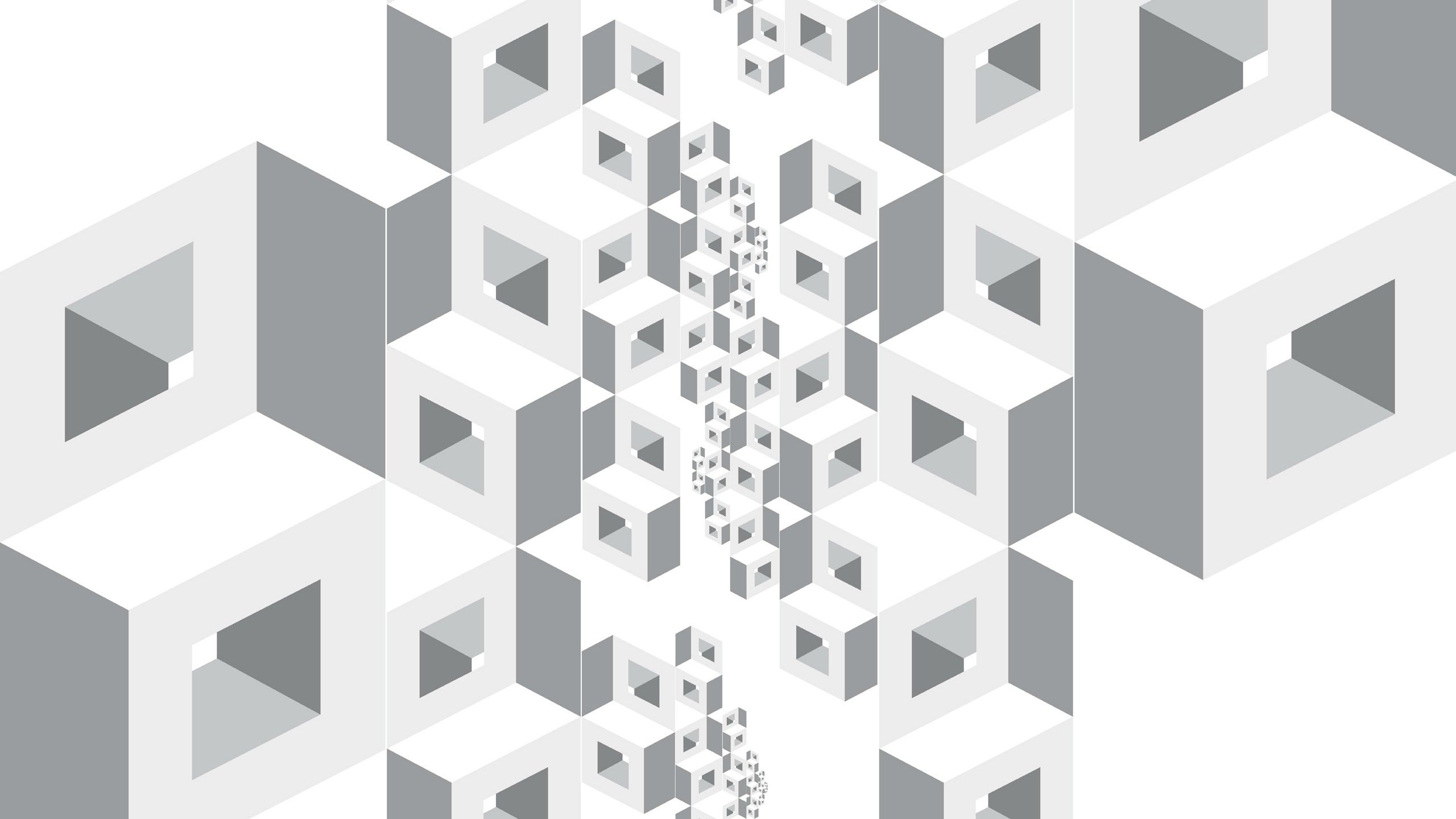 3D Simple Shapes Wallpaperx1440