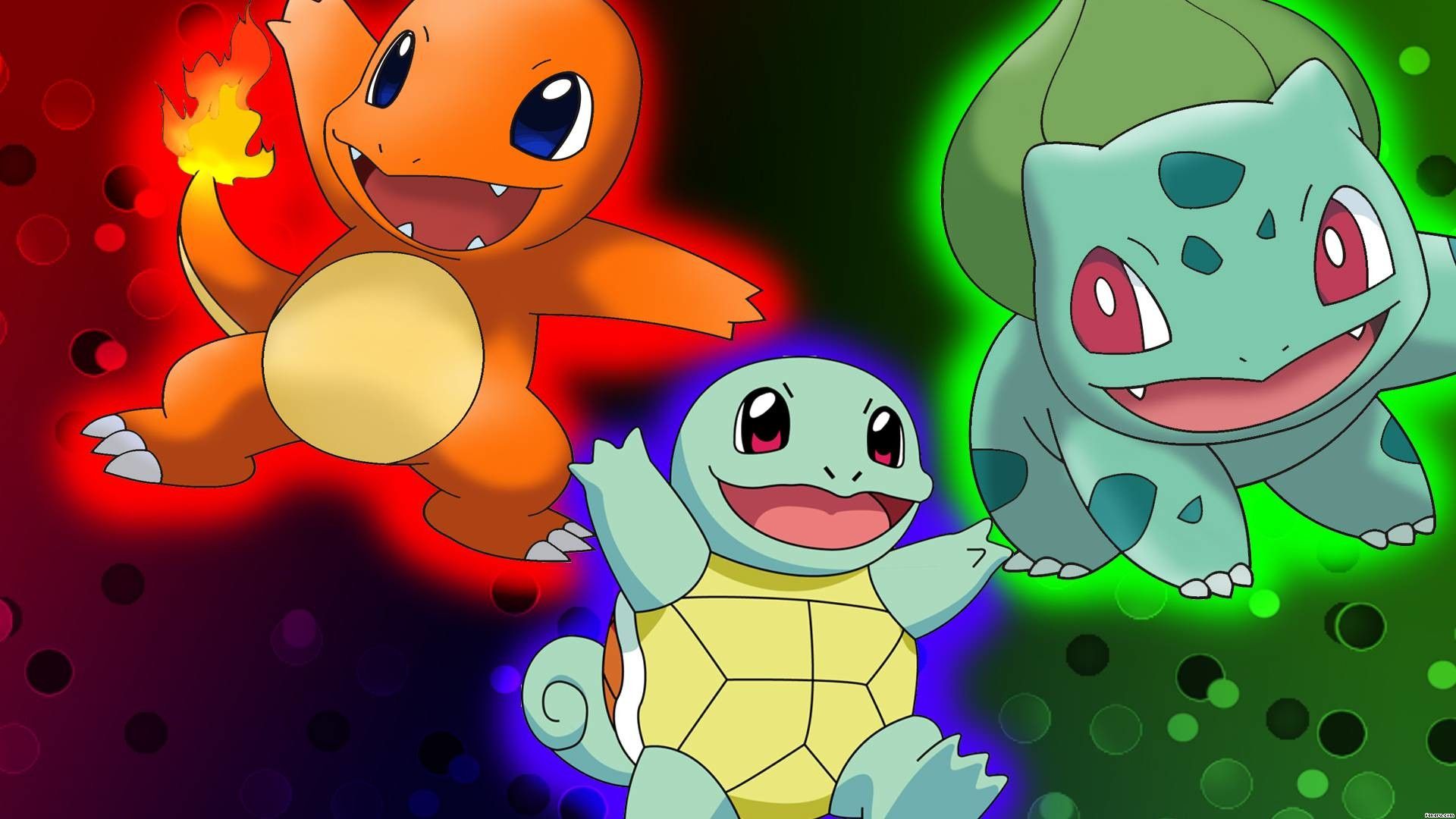 Pokemon Starters Wallpaper  Download to your mobile from PHONEKY