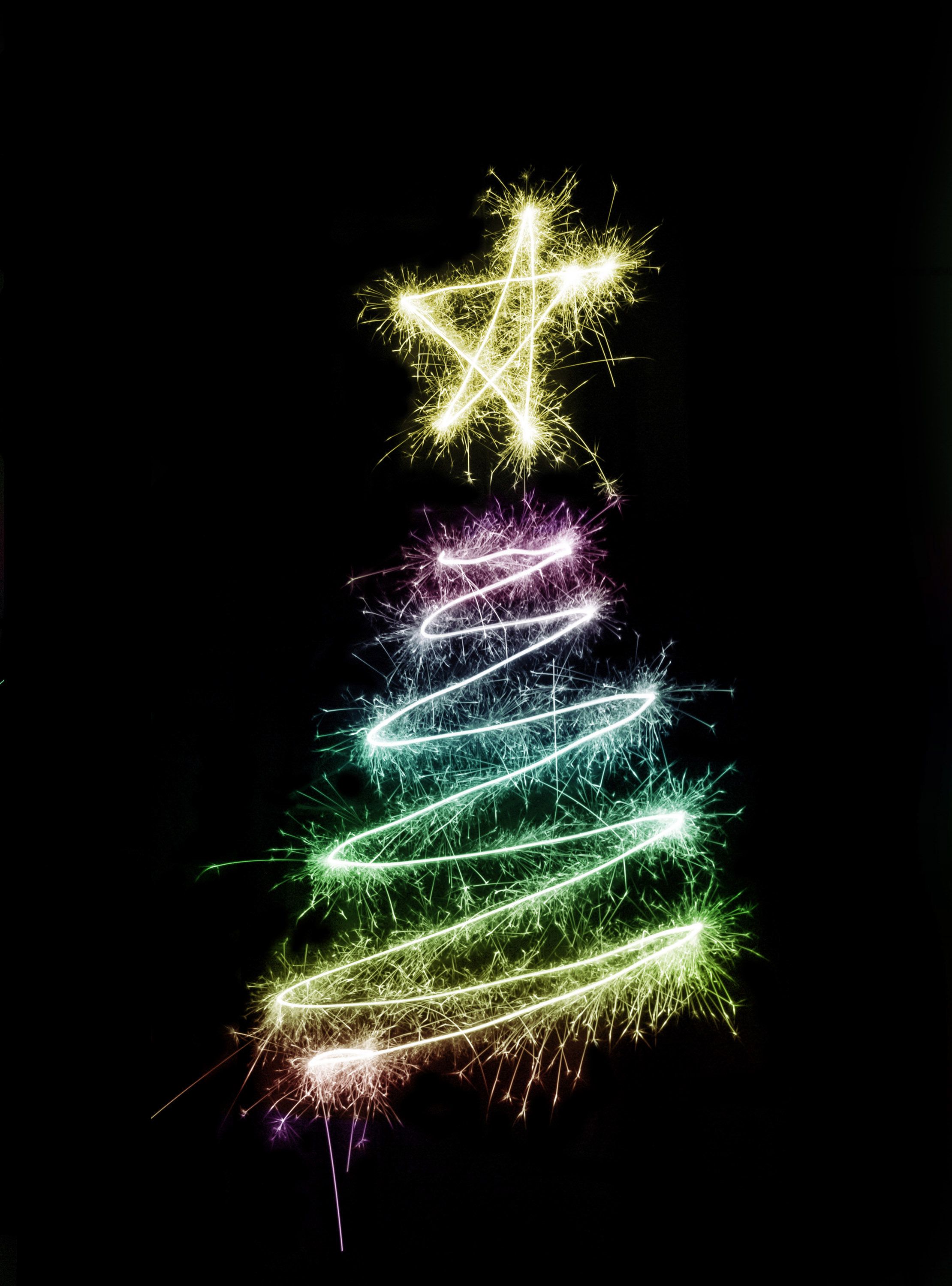 Photo of Sparkling Christmas Tree. Free christmas image