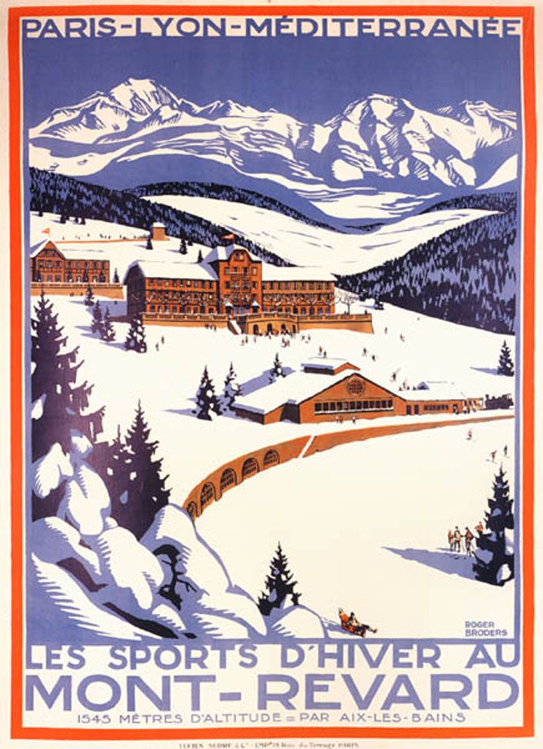 Mont Rivard Winter Sports Ski Posters