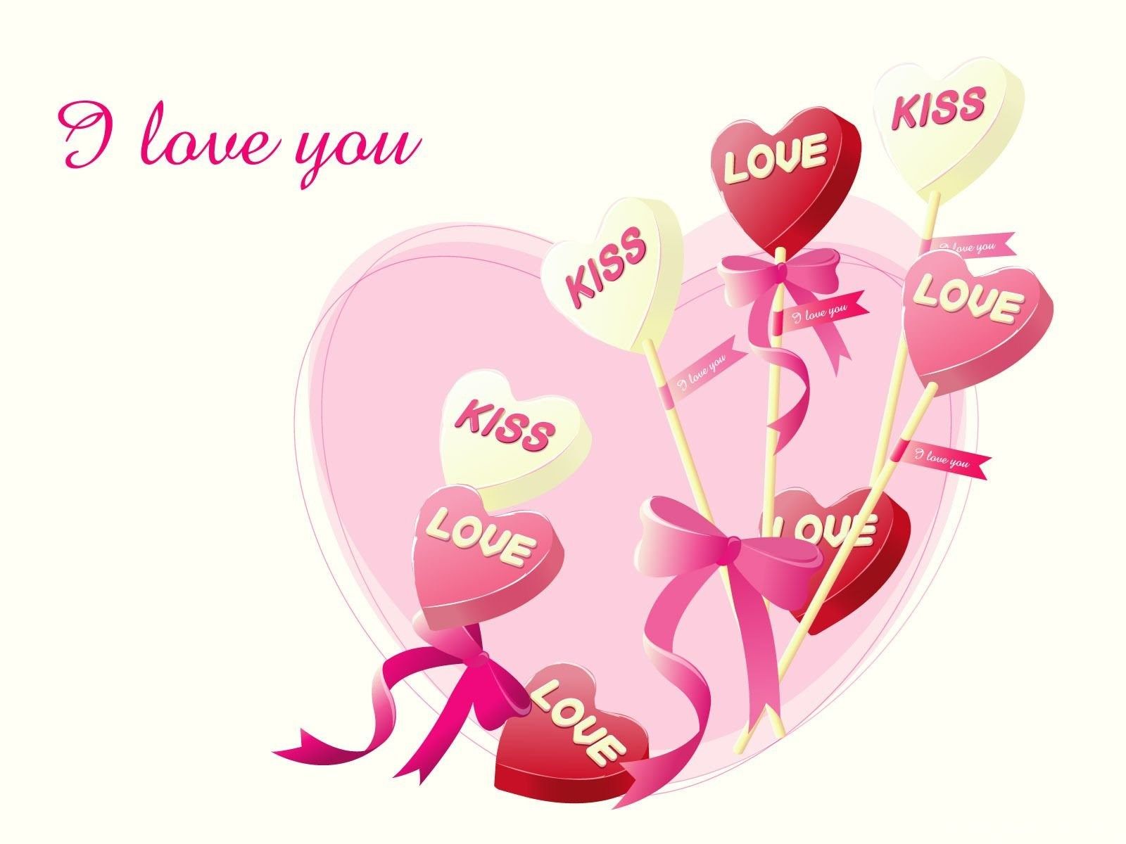 Pink Candy Hearts On Valentine's Day February 14 Wallpaper And. Desktop Background