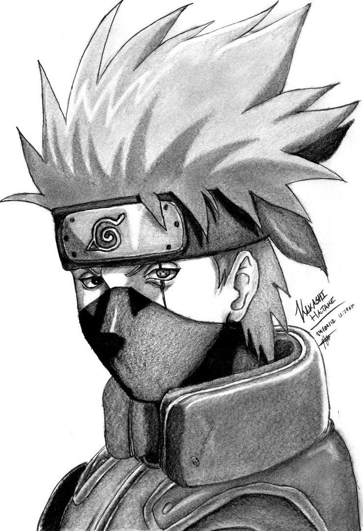 Hatake Kakashi (Sketch). Naruto uzumaki art, Anime drawings sketches, Naruto sketch