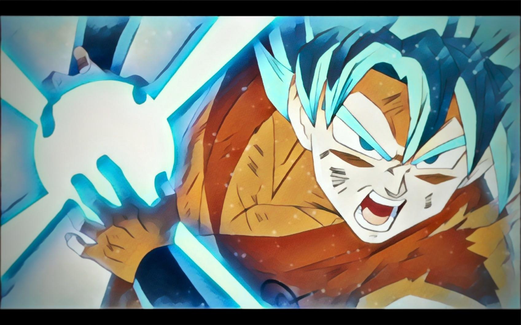 SSB Goku edited screenshot wallpaper