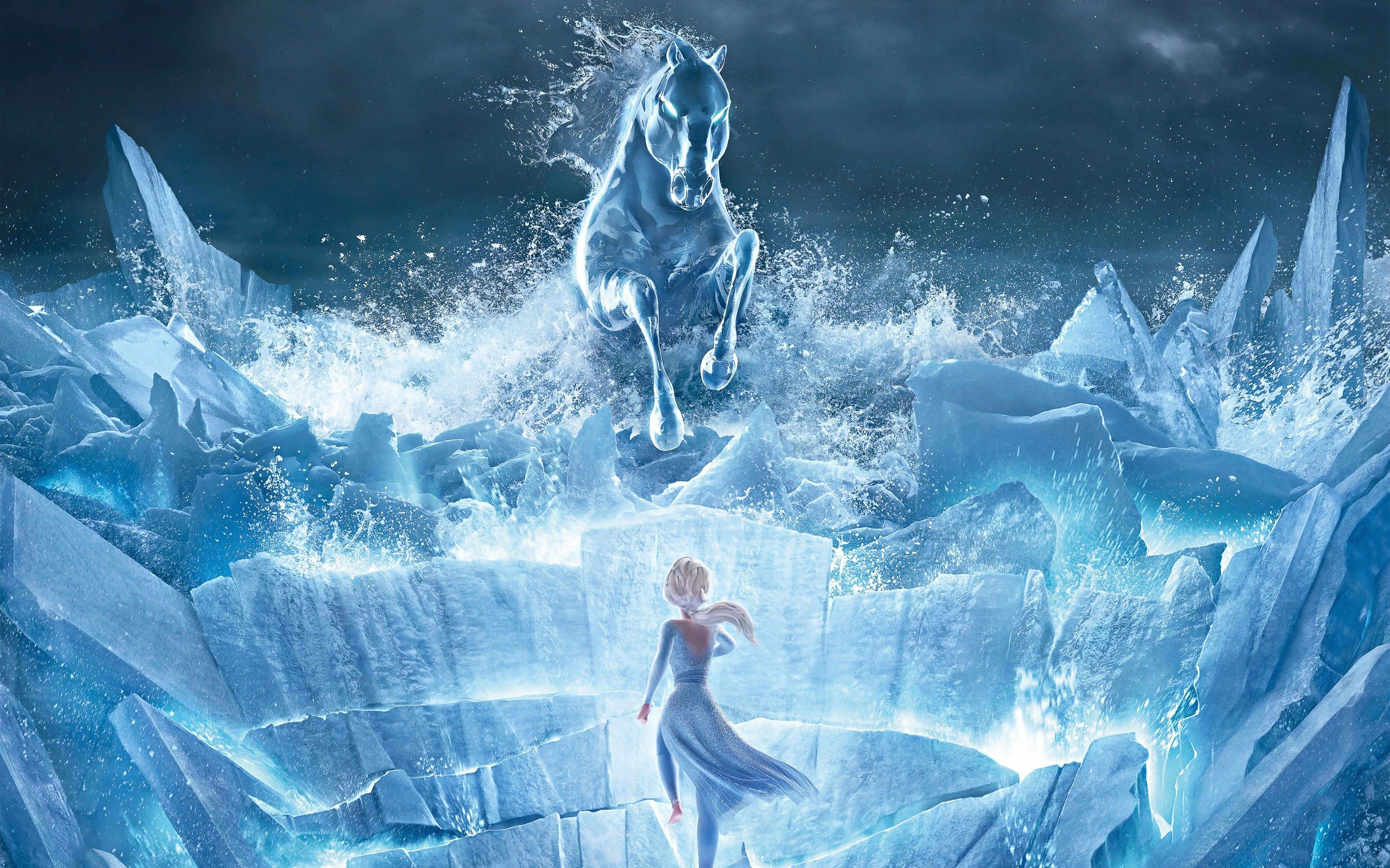 Elsa Wallpaper 4K, Frozen 2, The Nokk