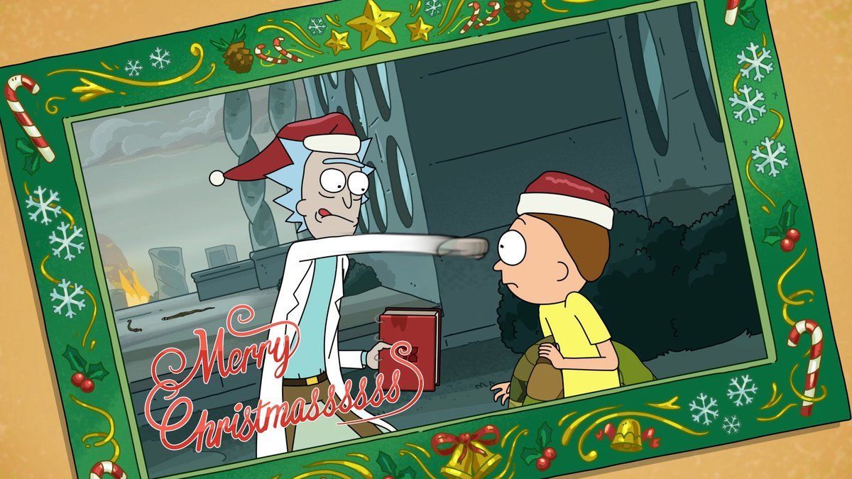 Rick And Morty Christmas Wallpaper