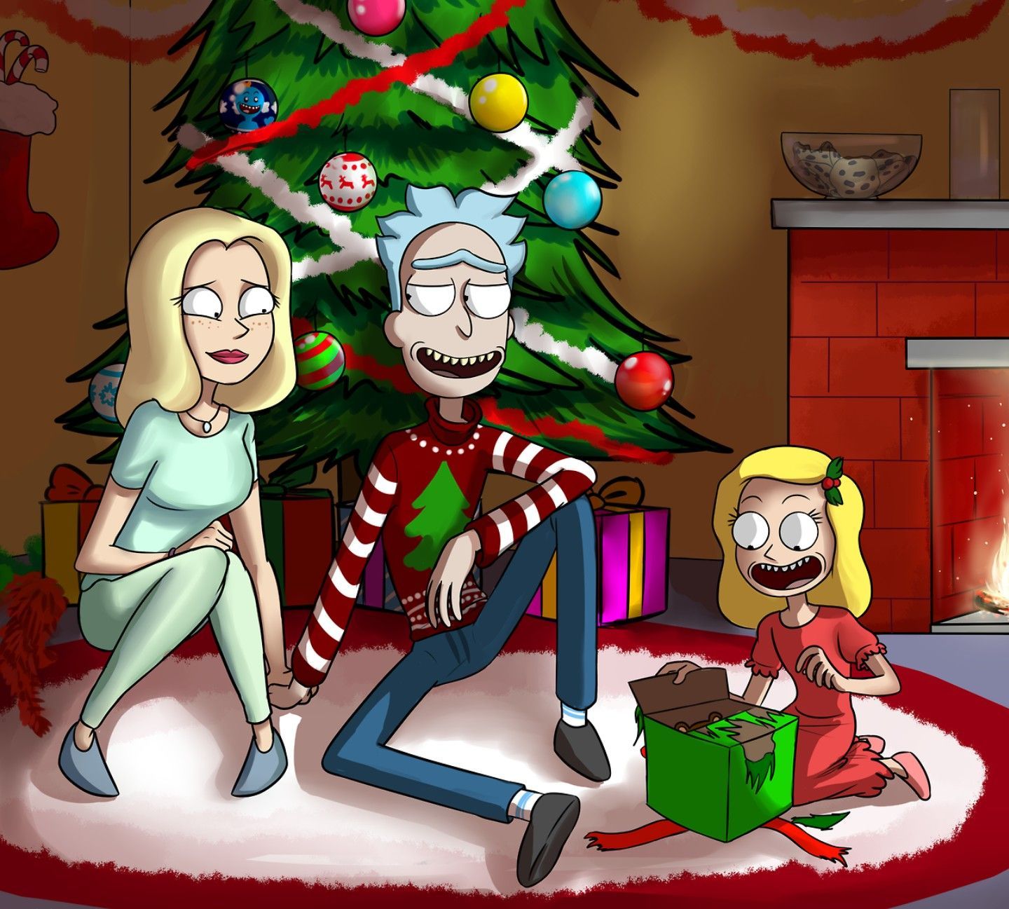 Rick and Morty Christmas. Rick and morty characters, Rick i morty, Rick and morty