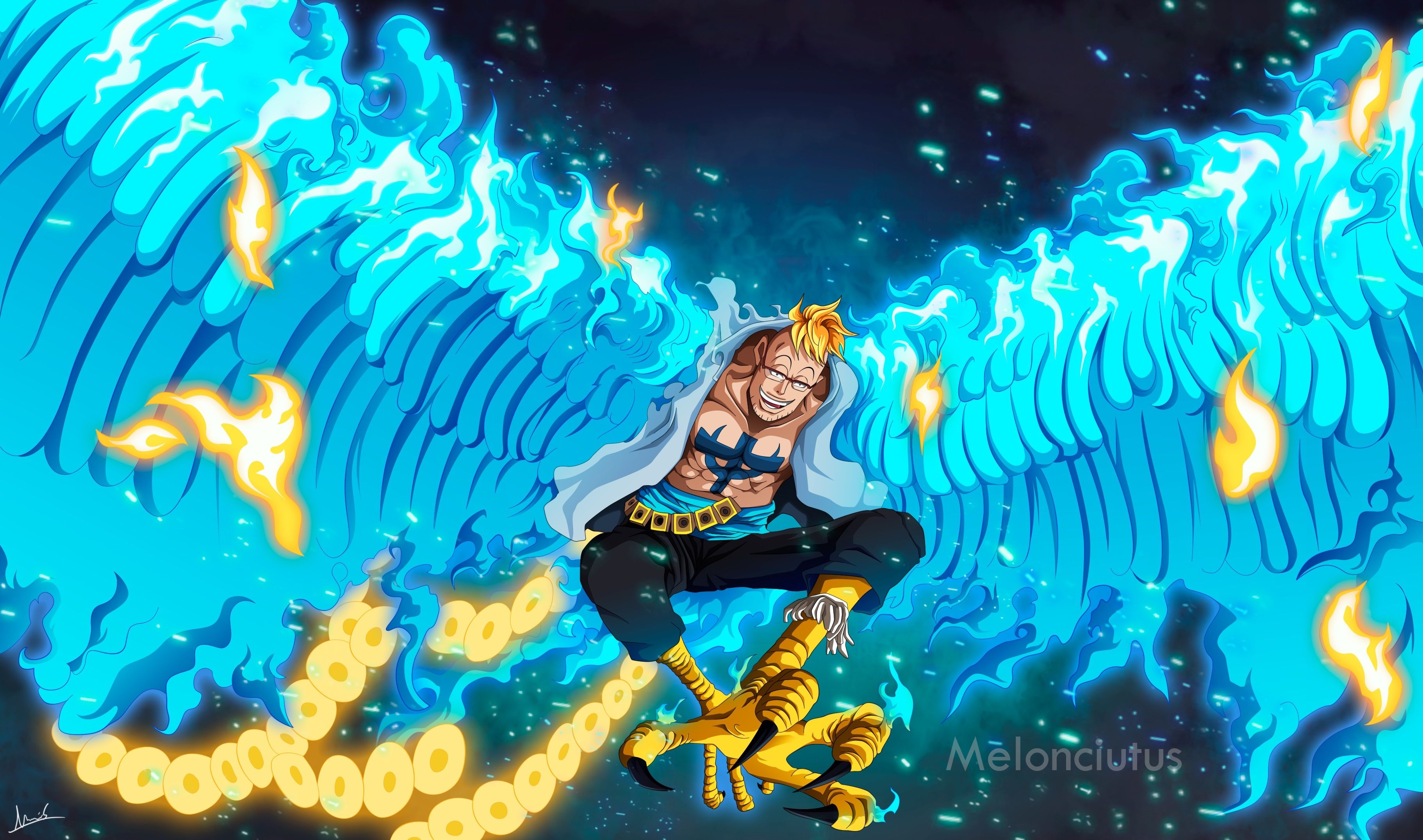Marco One Piece Art 4K Wallpaper, HD Anime 4K Wallpaper, Image, Photo and Background