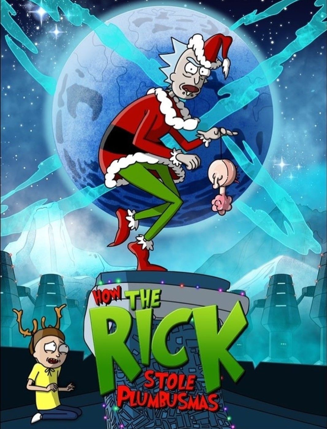 Rick and Morty x Christmas. Rick and morty poster, Rick and morty crossover, Rick i morty