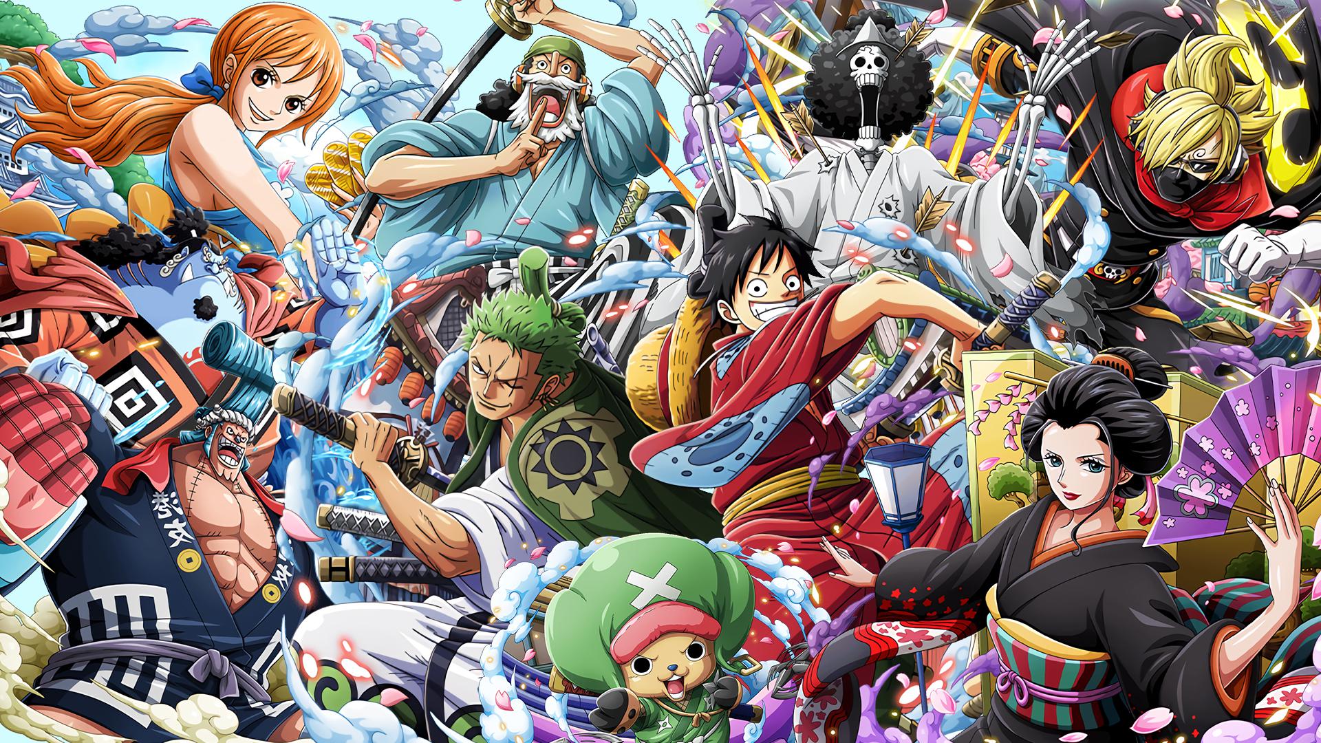 Wano Straw Hats HD Wallpaper with Jimbe (by QuentinGod93 )