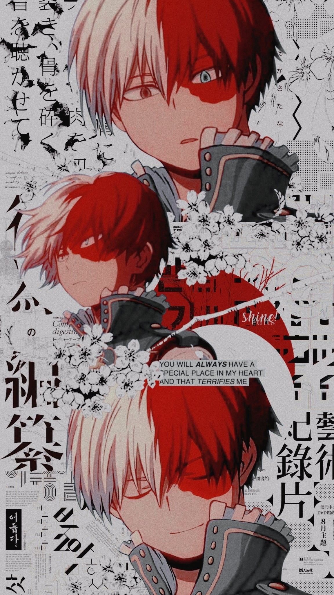 Todoroki Lockscreen // BNHA // on Twitter. Cute anime wallpaper, Aesthetic anime, Anime