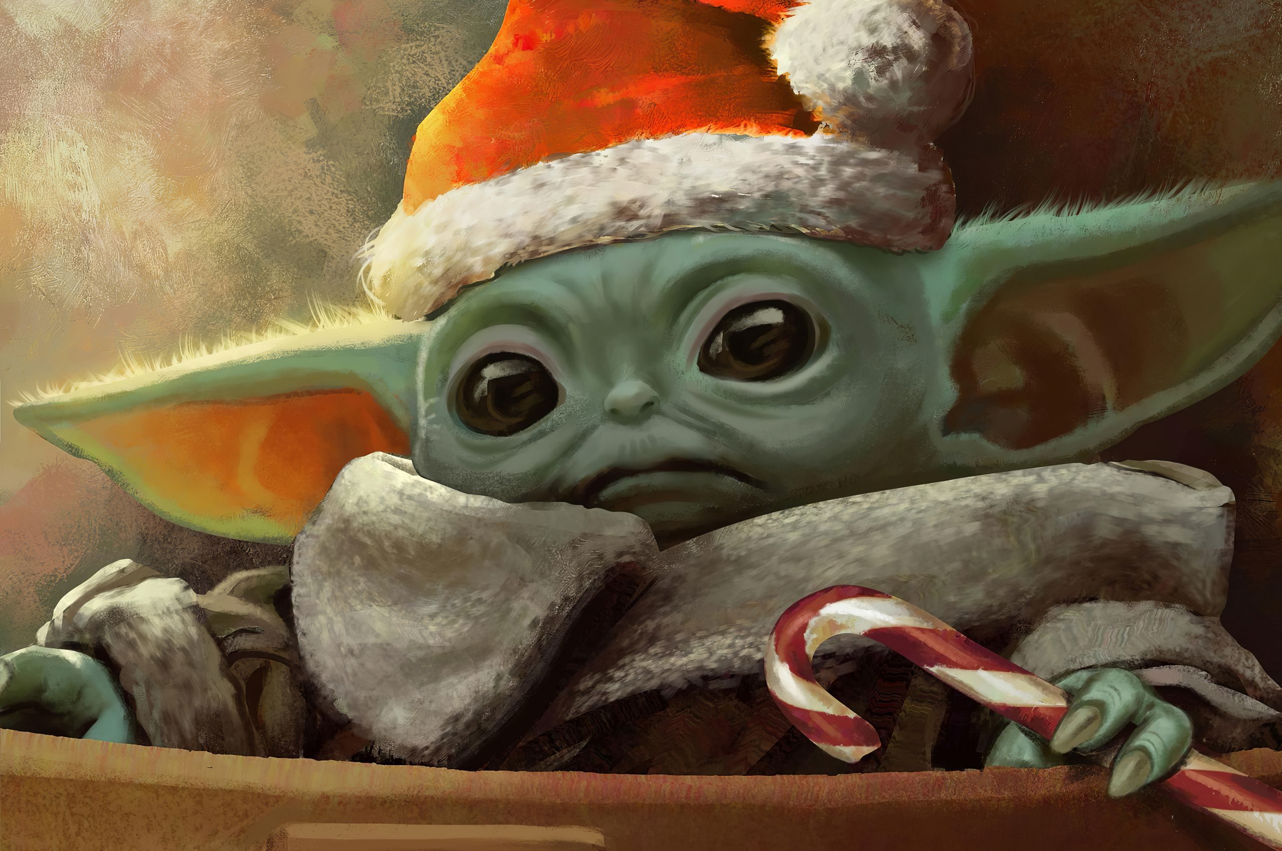 X Mas Baby Yoda 4k Chromebook Pixel HD 4k Wallpaper, Image, Background, Photo and Picture