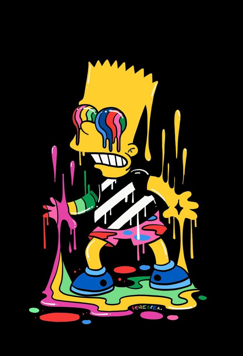 Trippy Bart Simpson Wallpapers Wallpaper Cave