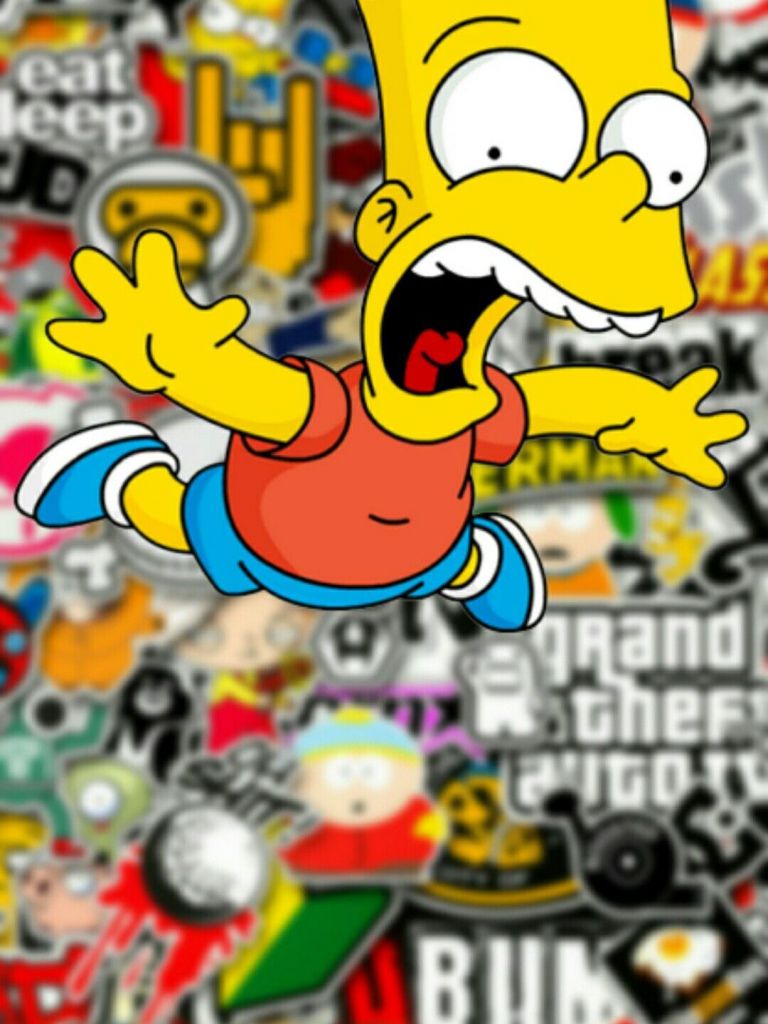 Supreme Wallpaper Trippy Bart Simpson - Supreme Wallpaper Trippy Bart