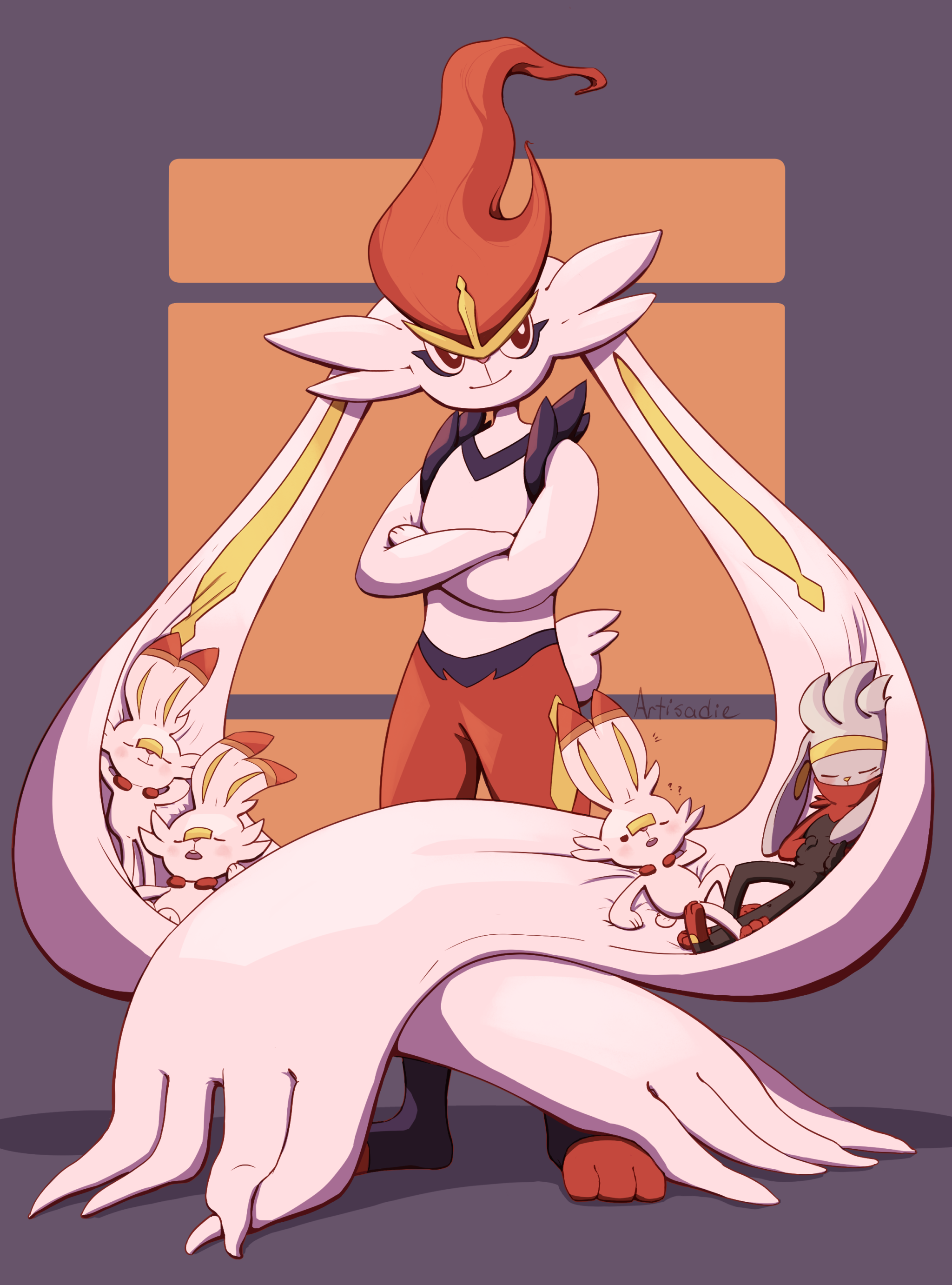 Sometimes you gigantamax just so you can carry your babies and that's just how it is. Pokémon Sword and Shield