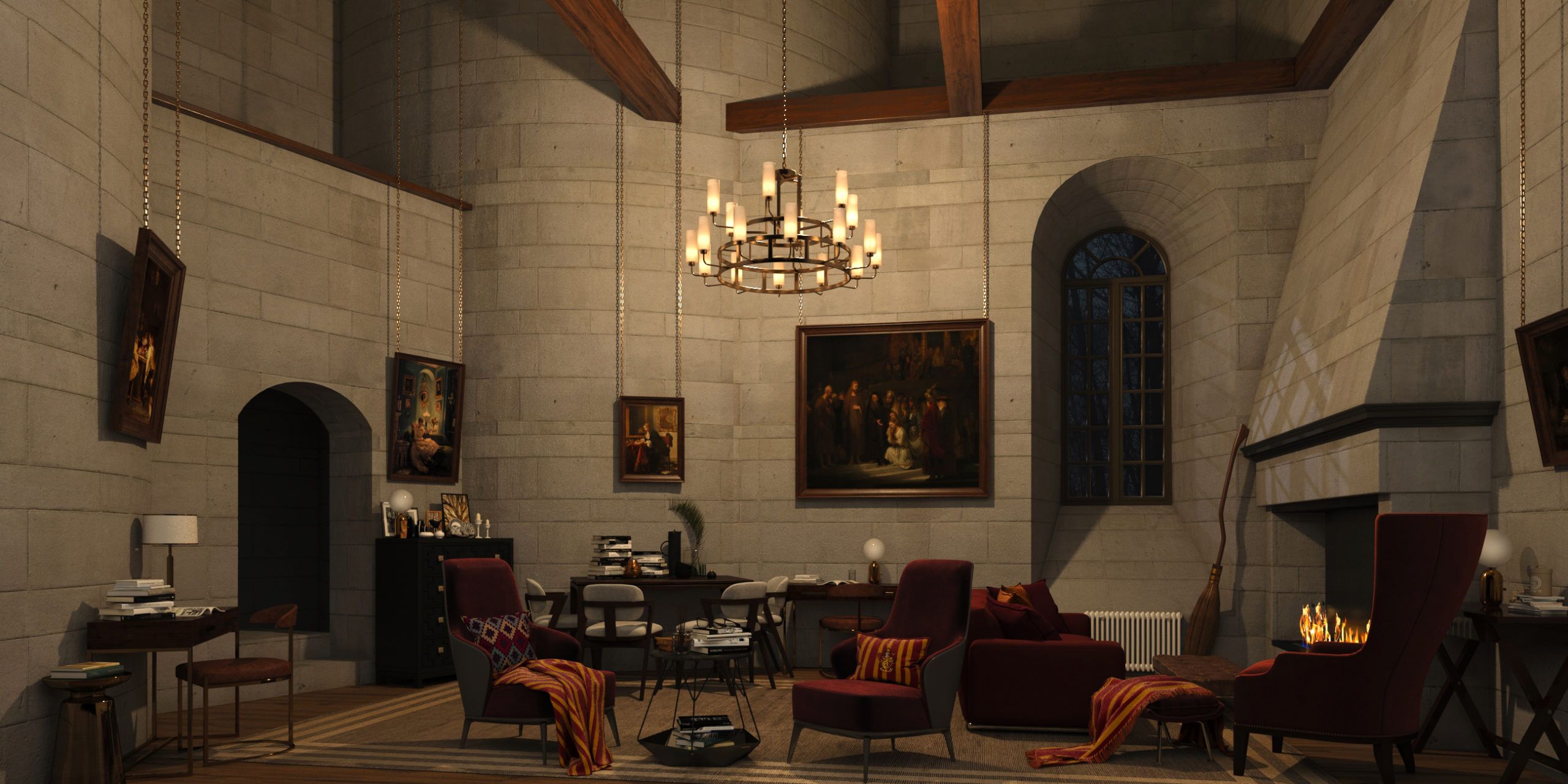 The Gryffindor Common Room Gets a Modern Redesign!