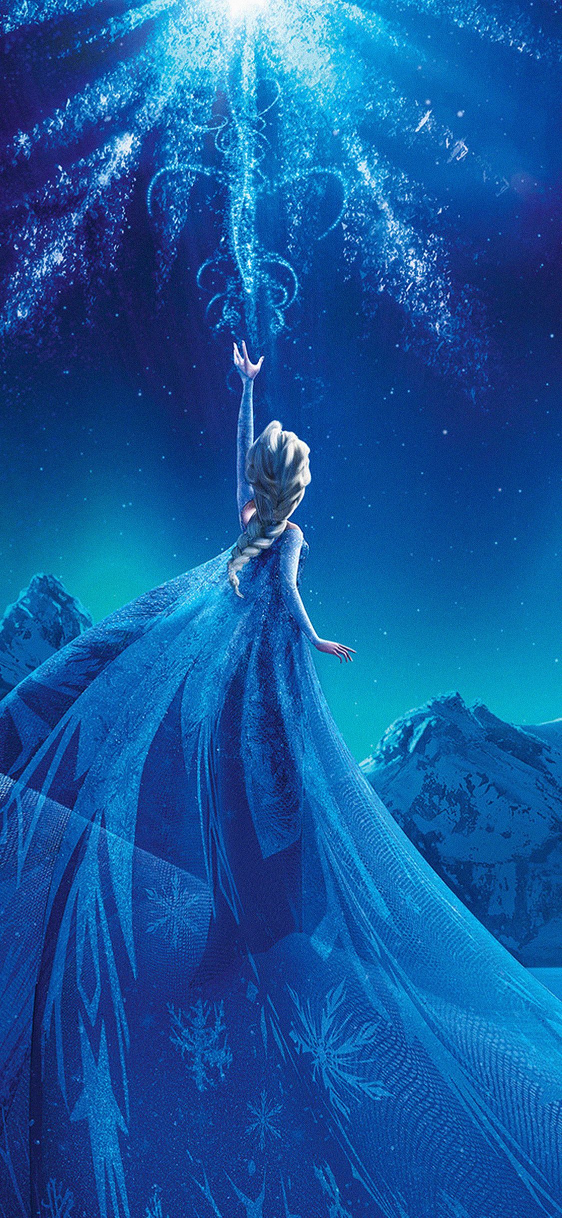Wallpaper Elsa Frozen Queen Disney Illust Snow Art
