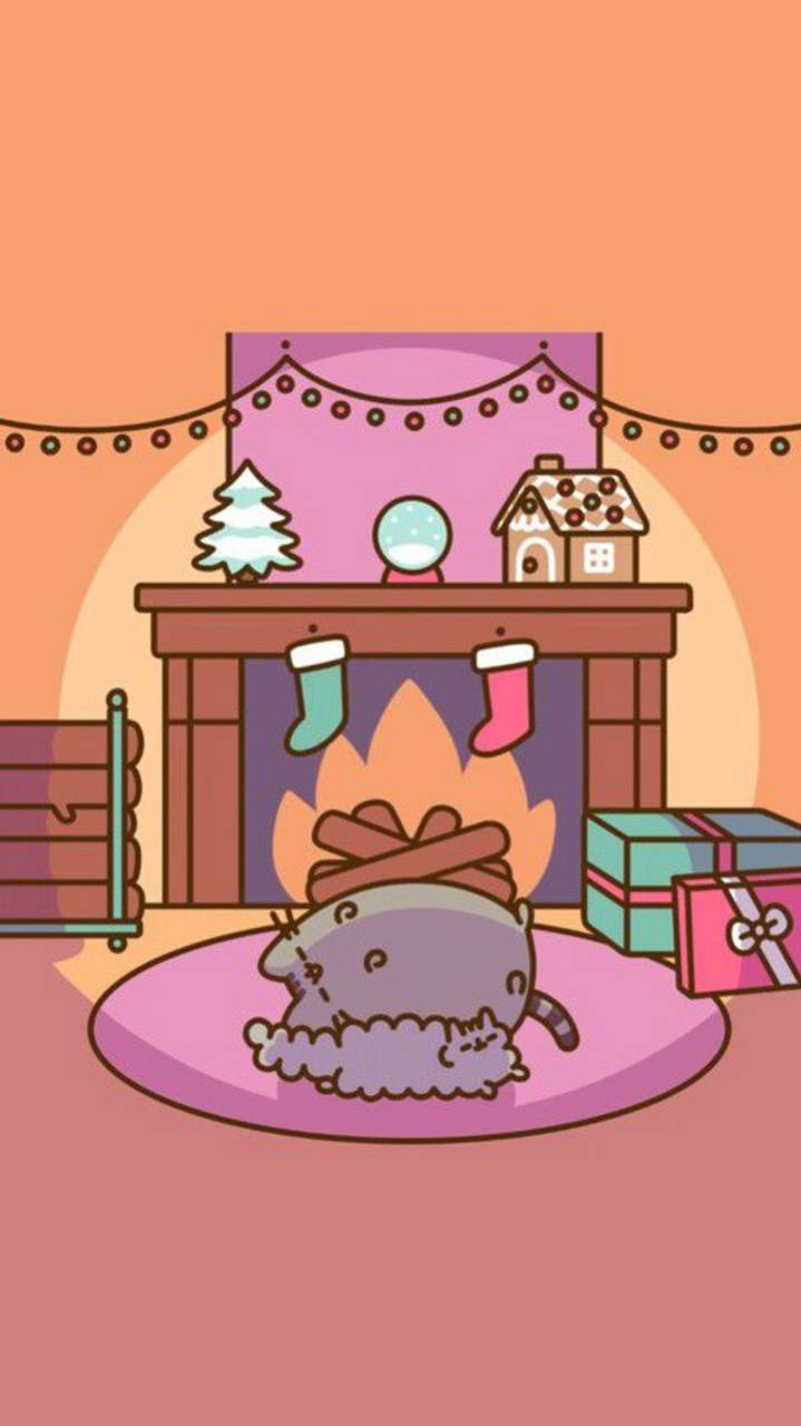 Pusheen Holiday wallpaper