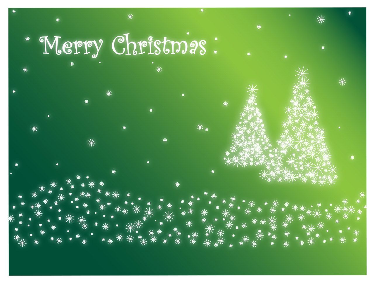 Merry Christmas In Green Free Domain Picture