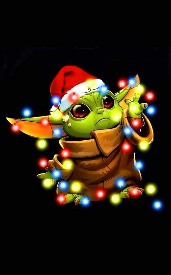 Christmas Baby Yoda Wallpaper Free HD Wallpaper
