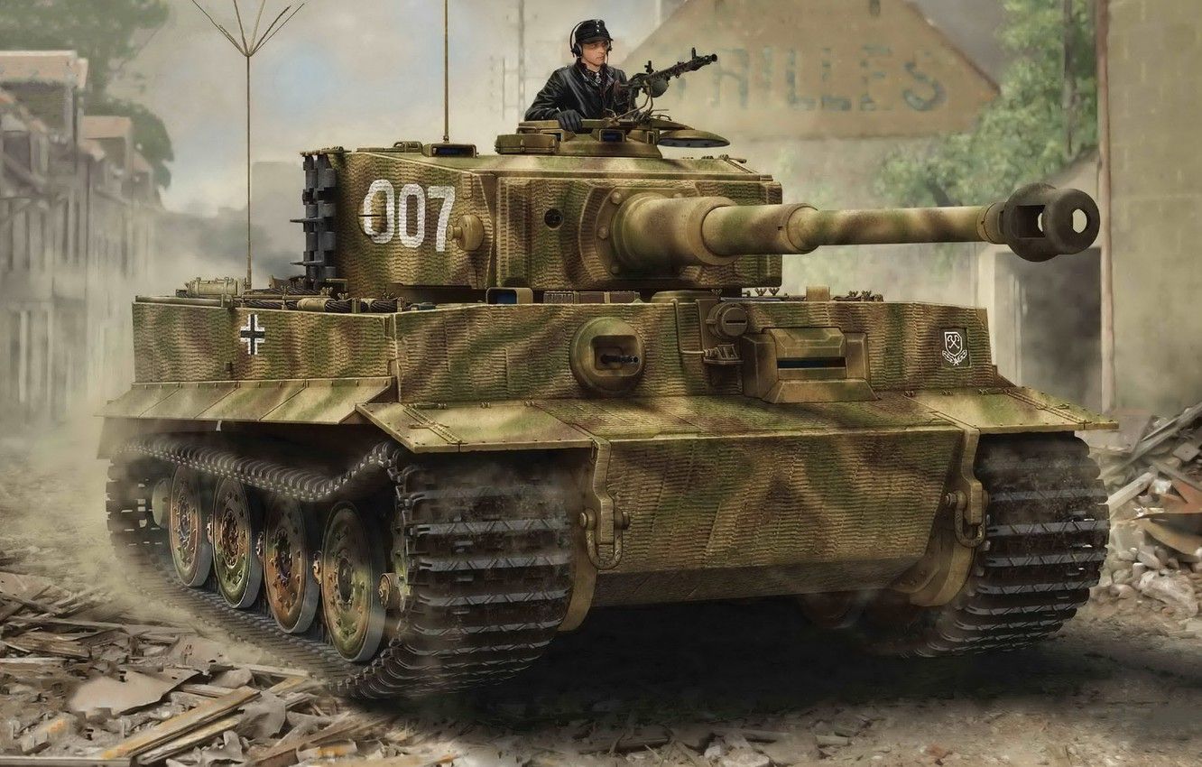 Wallpaper Tiger, Panzerkampfwagen VI, German heavy tank image for desktop, section оружие