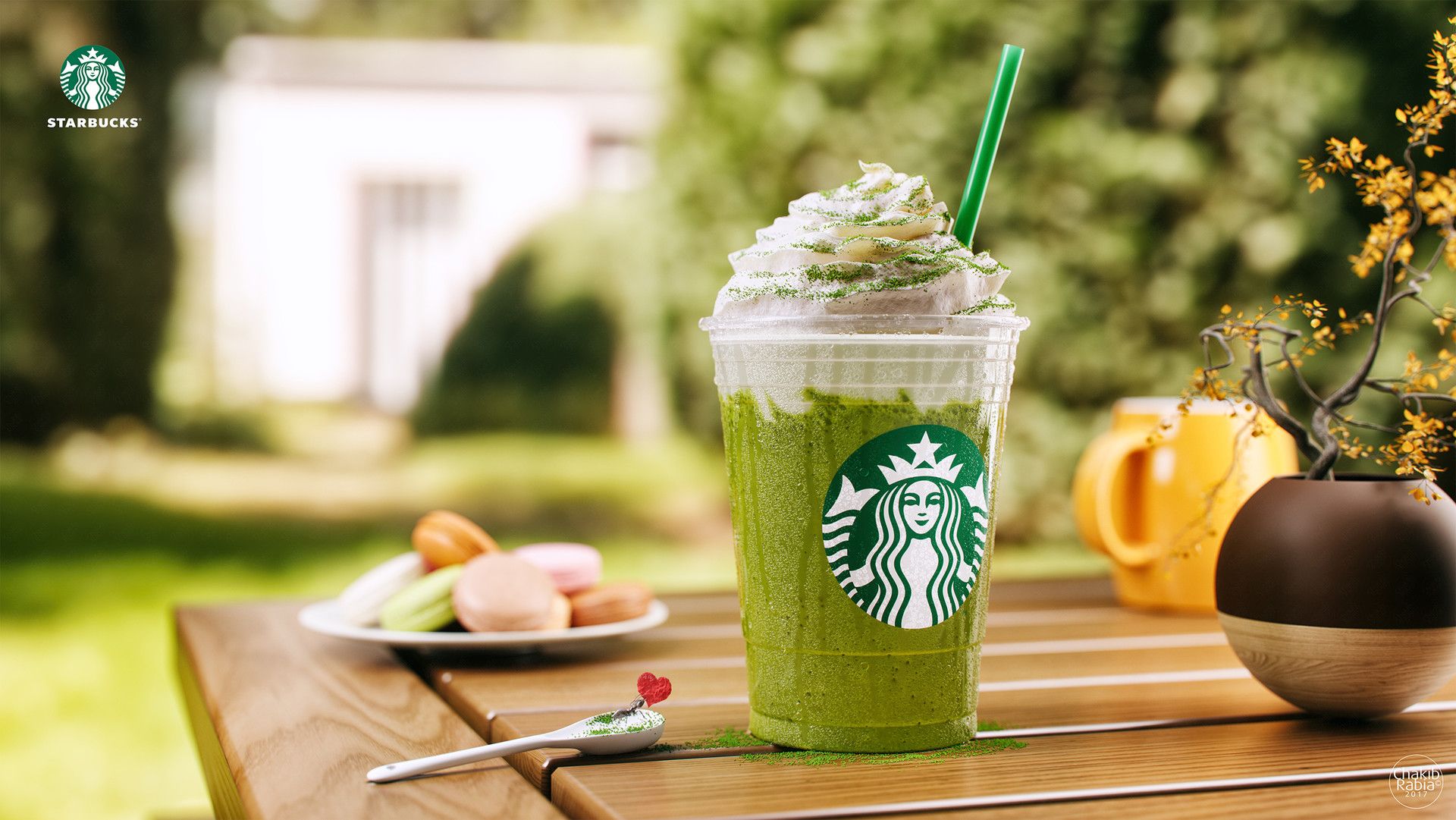 CGI Starbucks Matcha Frappuccino !, Chakib Rabia