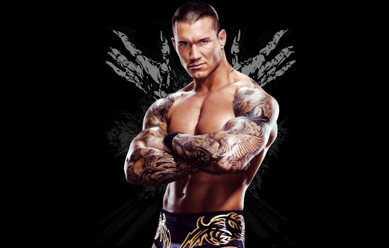 Wallpapers pose, tattoo, snakes, tattoo, viper, muscle, muscle, young, wrestler, WWE, Randy Orton, Randy Orton, .Viper image for desktop, section спорт