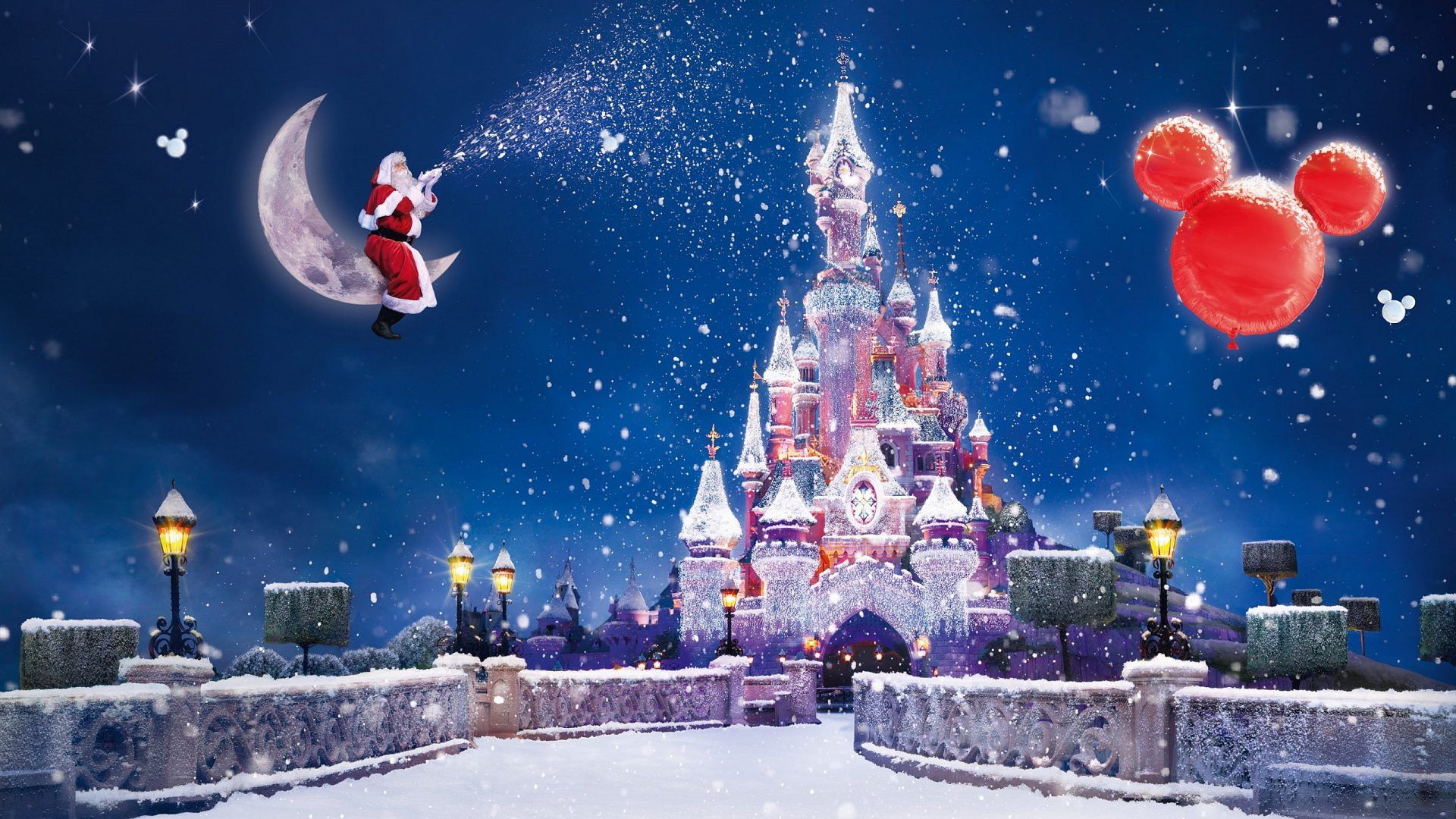 Happy Christmas And New Year Santa Claus In Disney Full HD Wallpaper 2560x1600, Wallpaper13.com