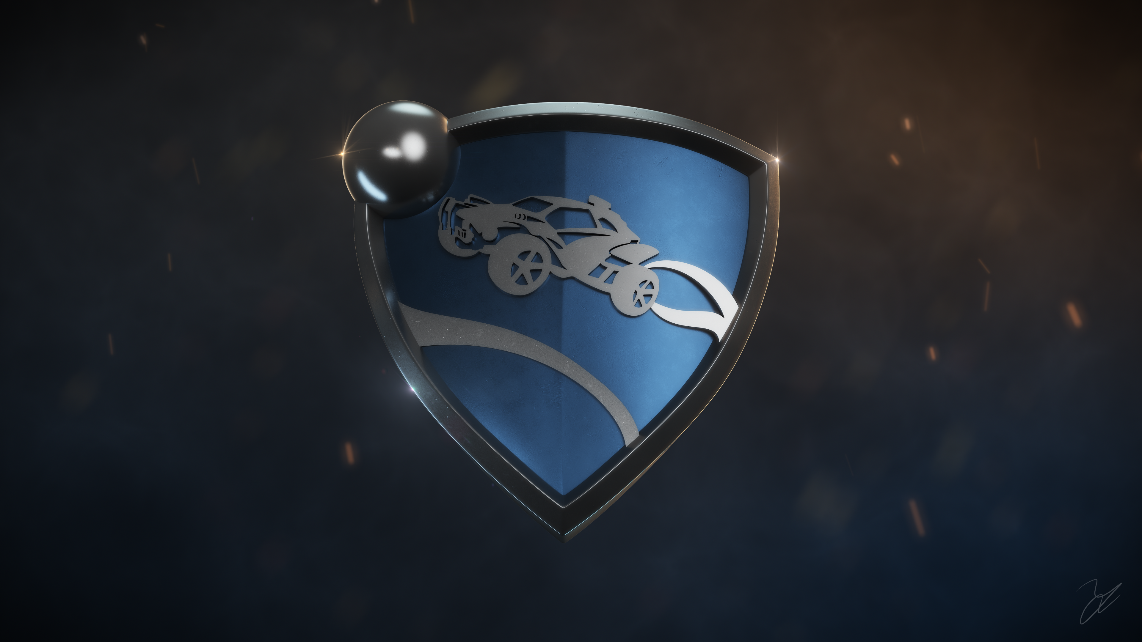 I made a 3D Rocket League emblem for you guys. Enjoy it in 4K glory!