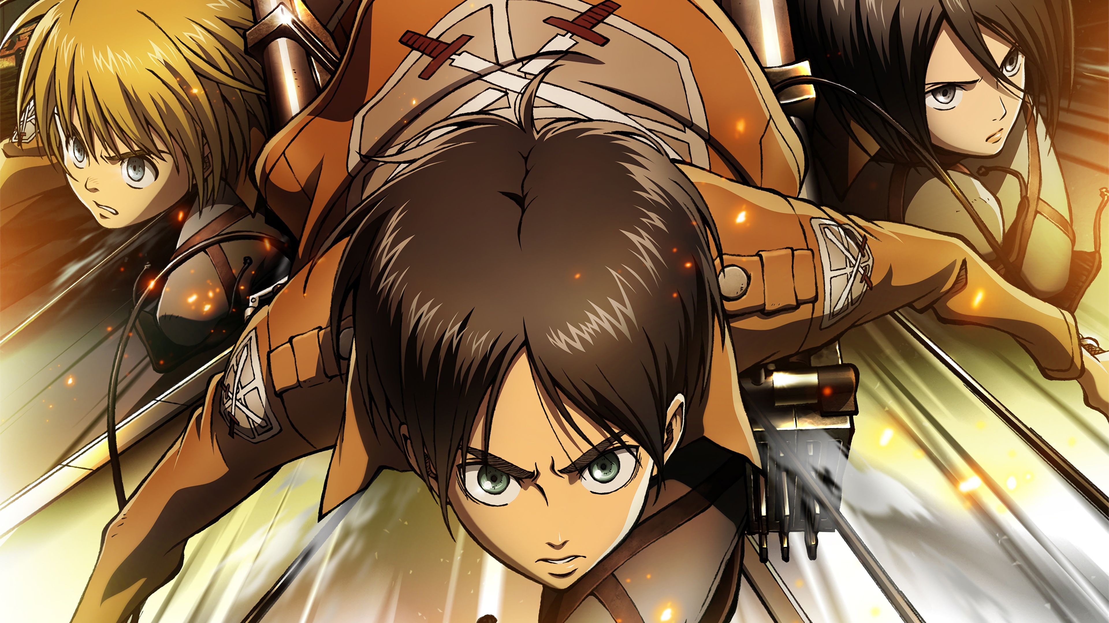 Attack On Titan Eren Mikasa Armin .teahub.io